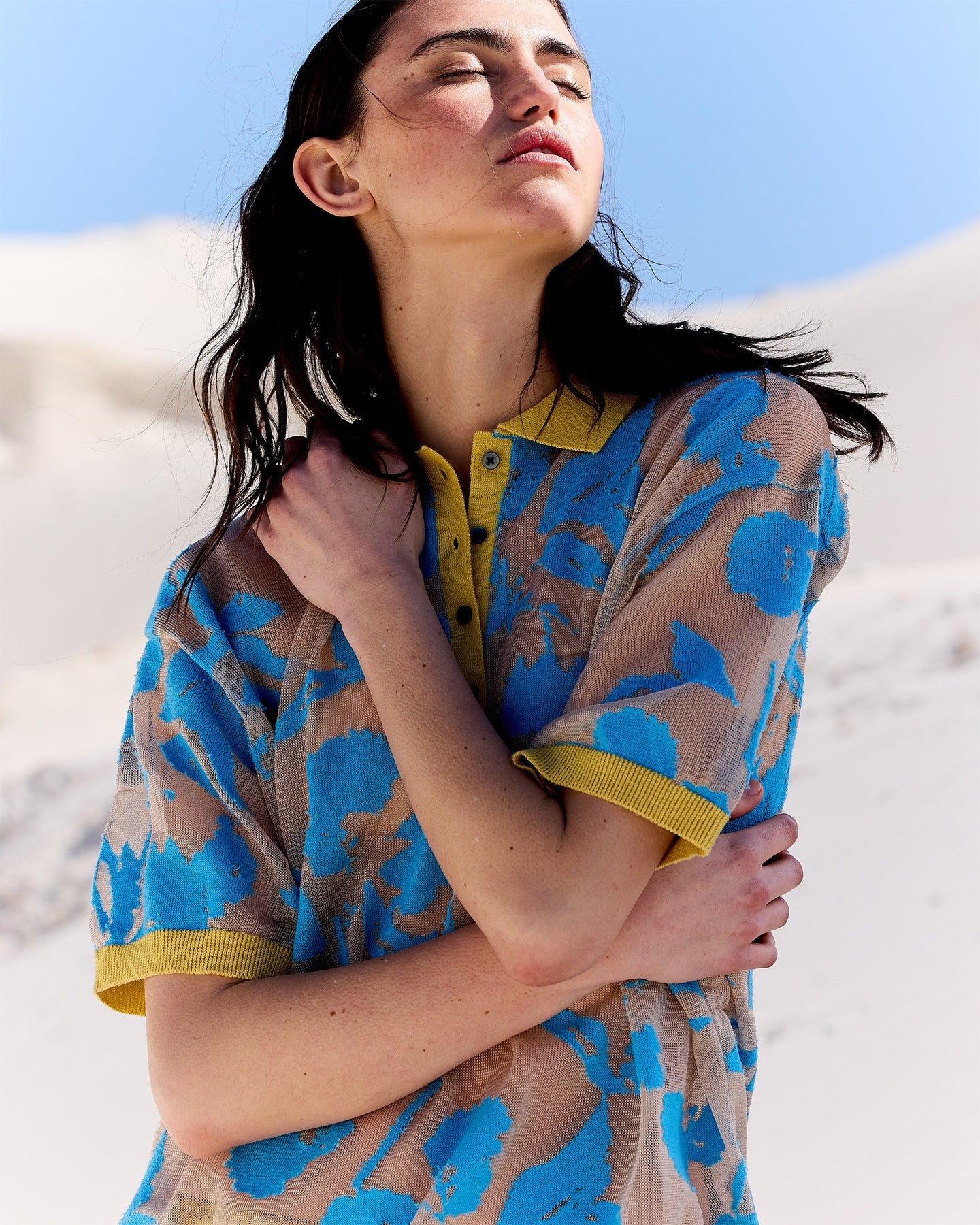 Pull En Maille Sharita - Bleu