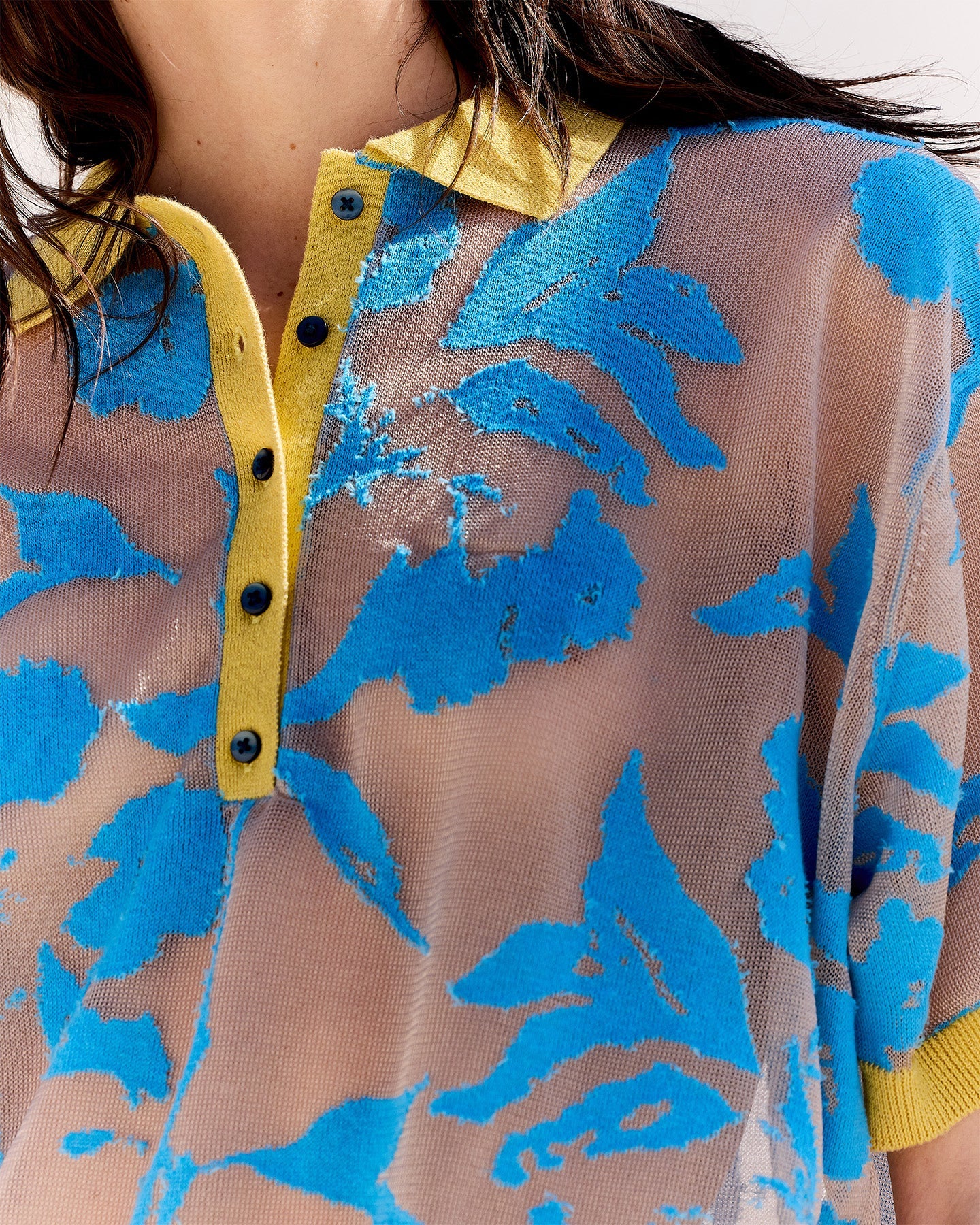 Pull En Maille Sharita - Bleu