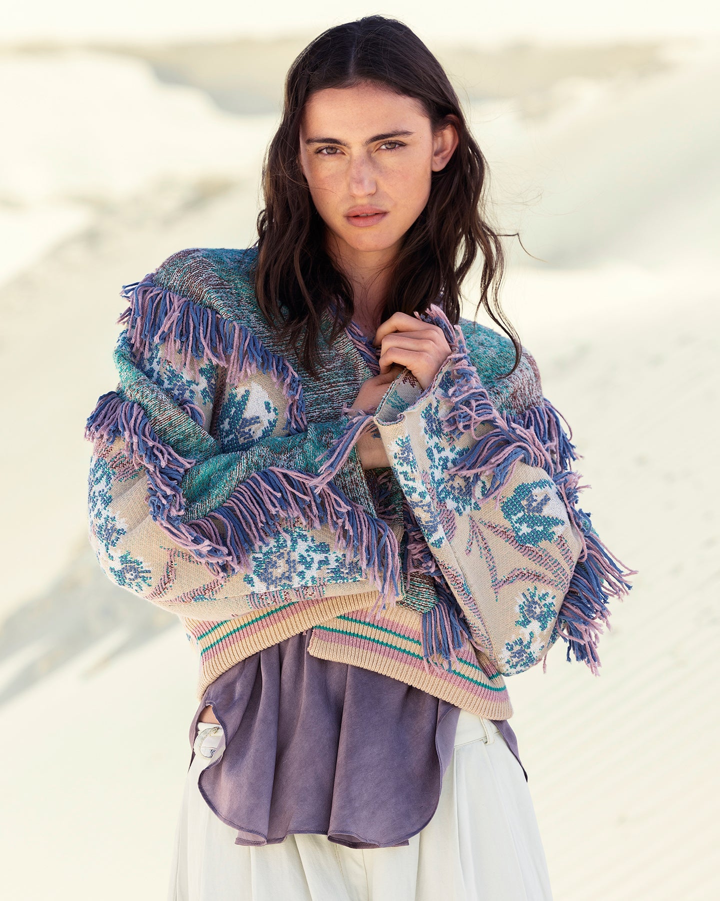 Cardigan En Maille Squire - Multicolore