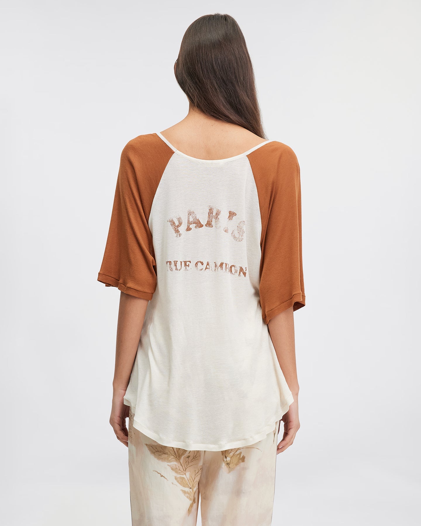 T-Shirt En Tricoté Jingle - Blanc Cassé/Noisette