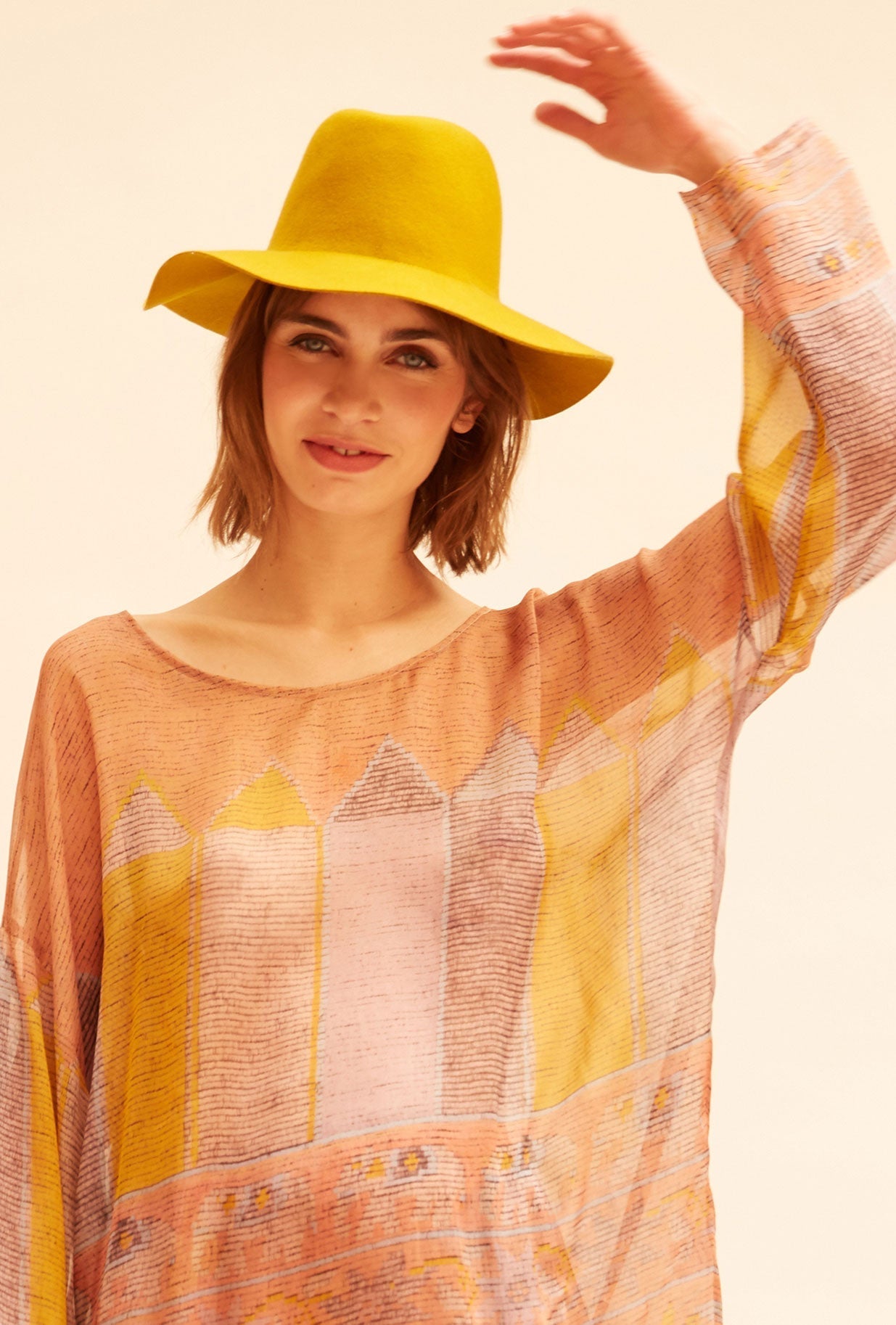 Top Benett Imprimé rose poudré | Mes Demoiselles Paris