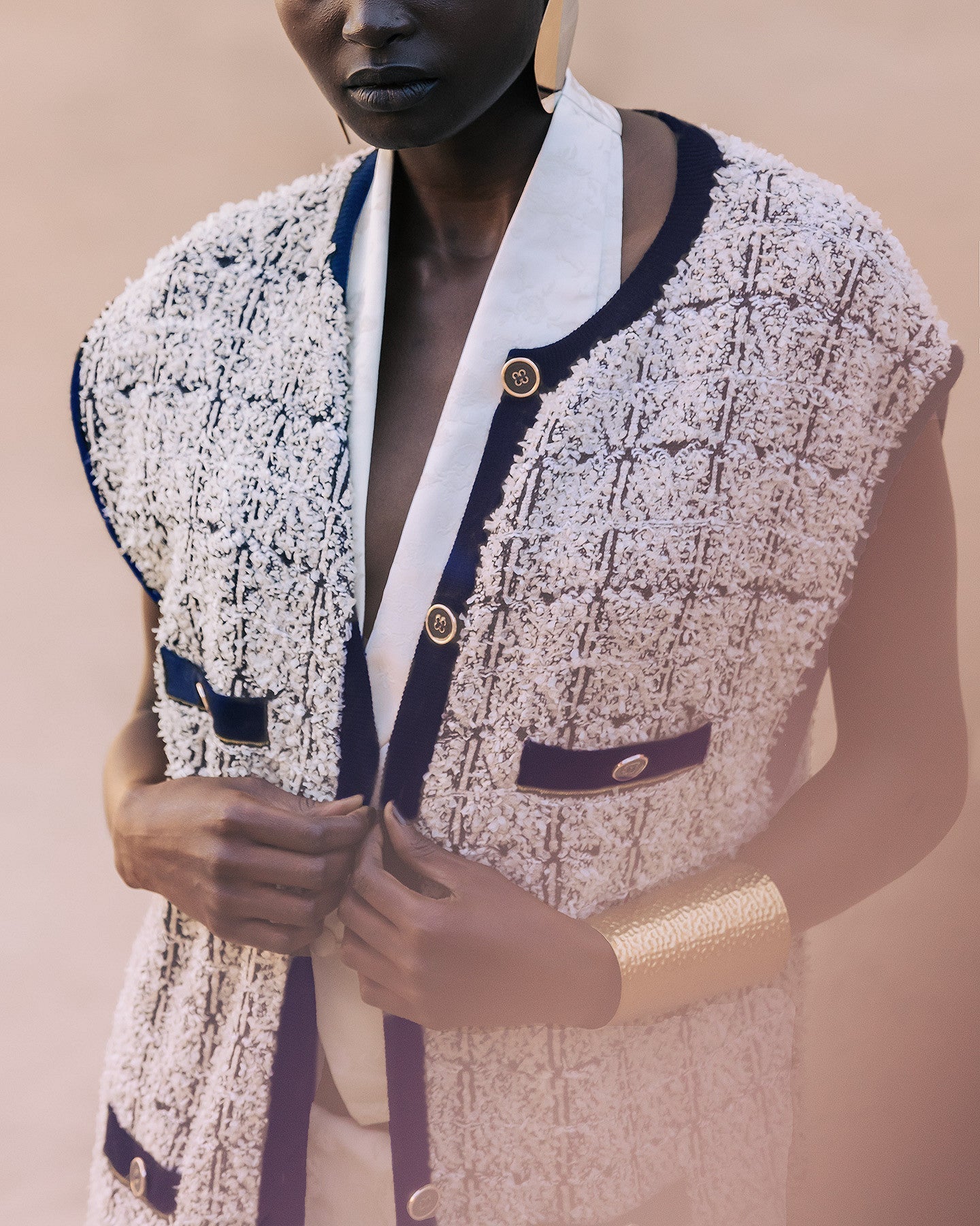 Veste Cadi Navy / Ecru | Mes Demoiselles Paris