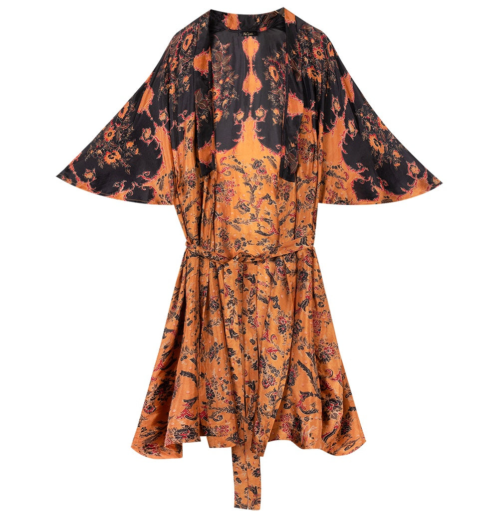 Kimono Mojave - Noir/Terre Cuite