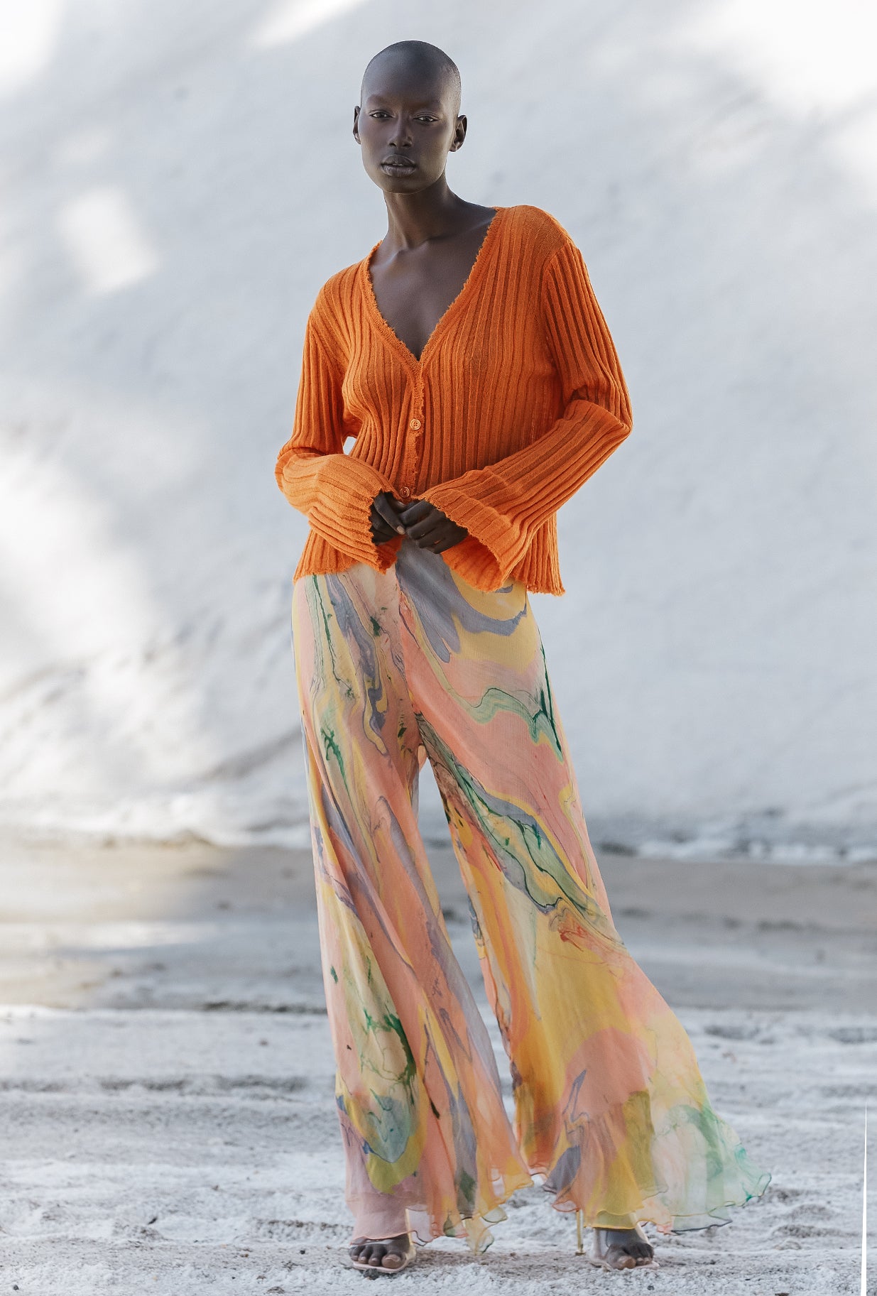 Cardigan En Maille Mount Rogers - Orange