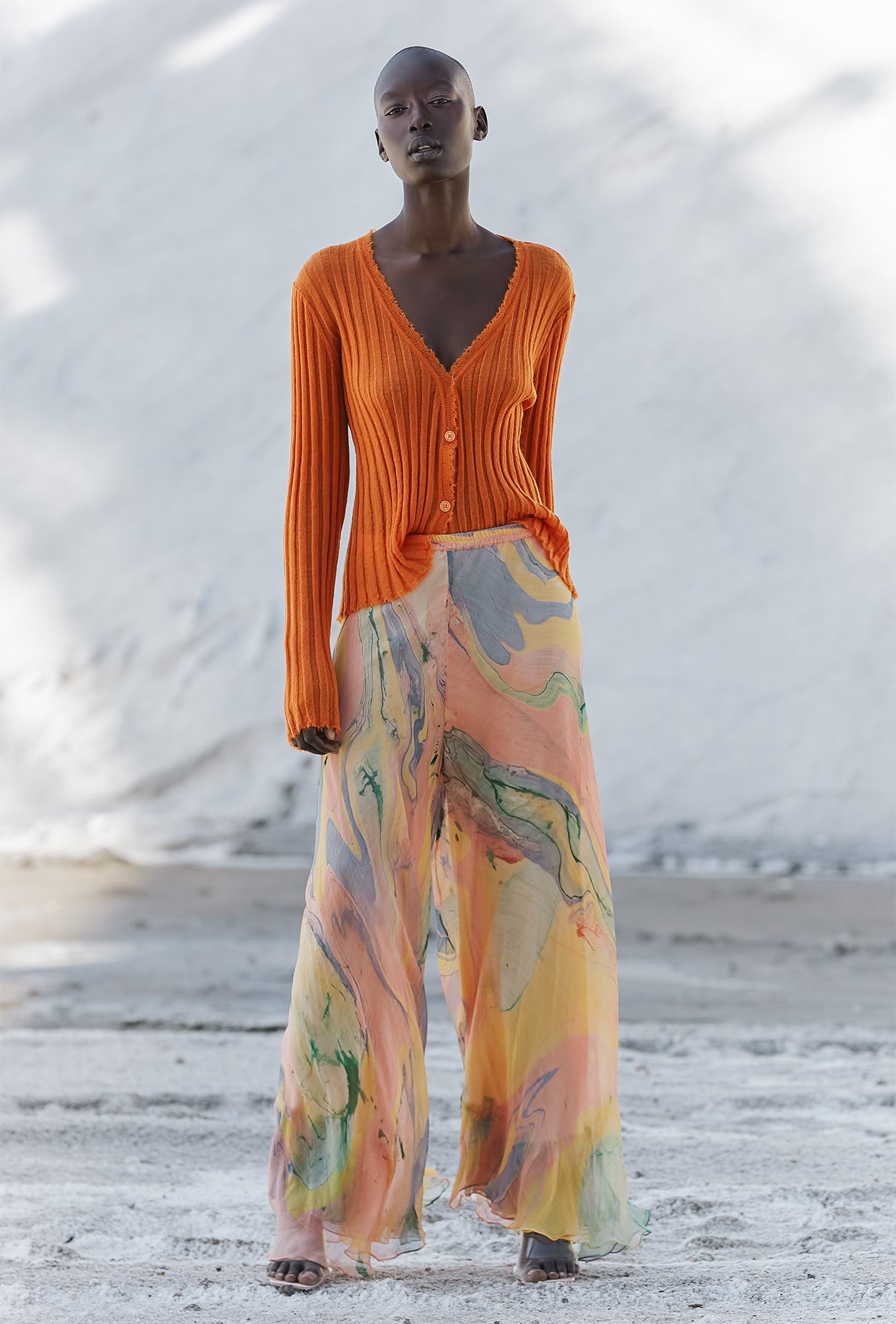 Cardigan En Maille Mount Rogers - Orange