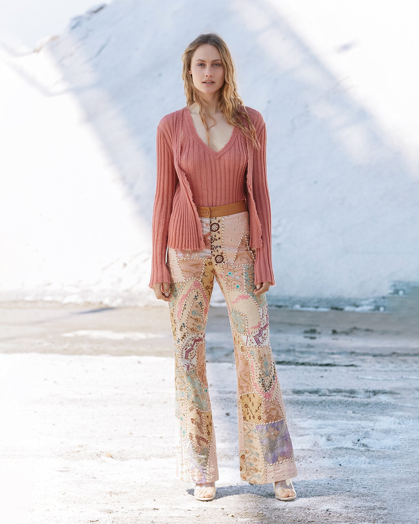Cardigan En Maille Mount Rogers - Rose