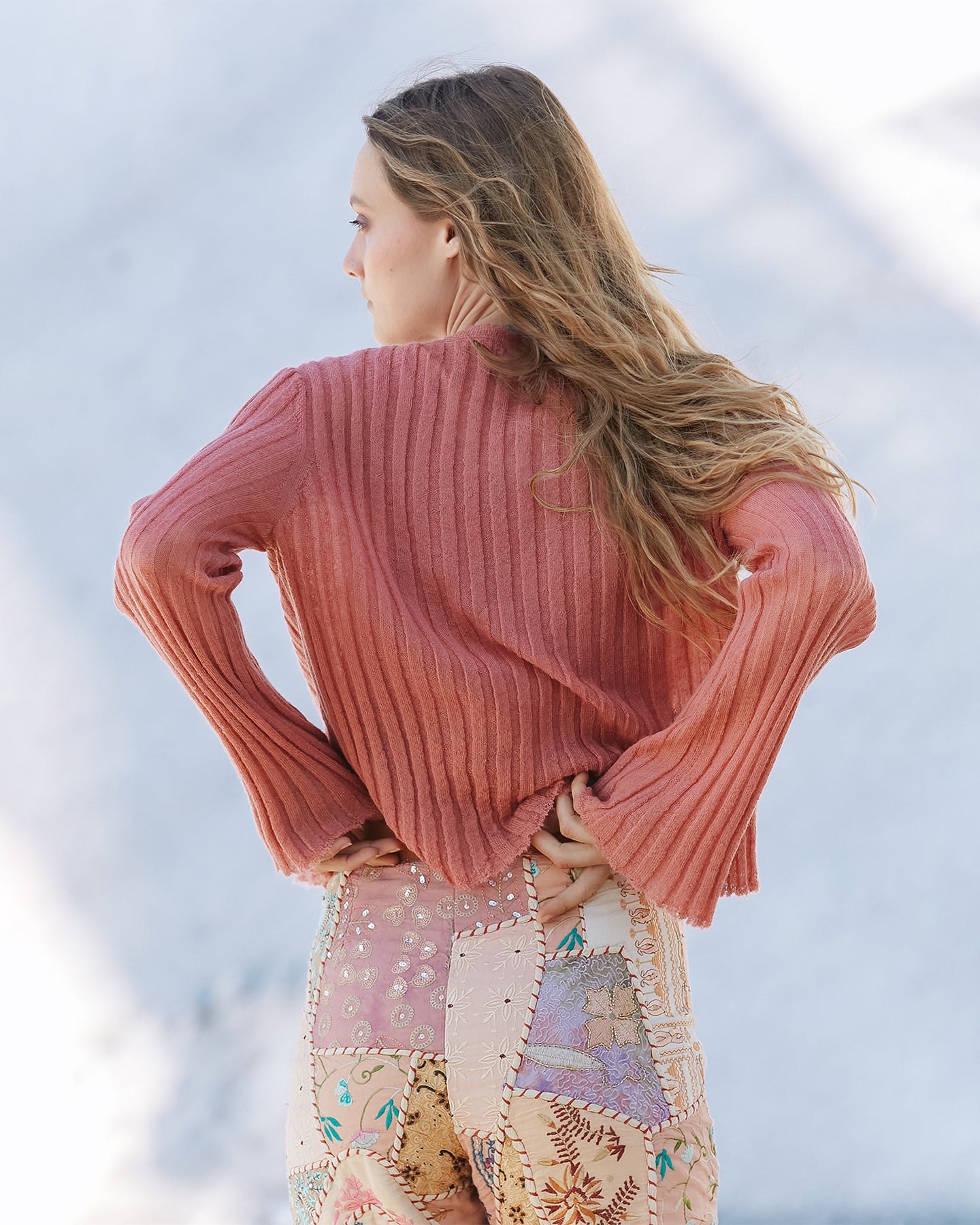 Cardigan En Maille Mount Rogers - Rose