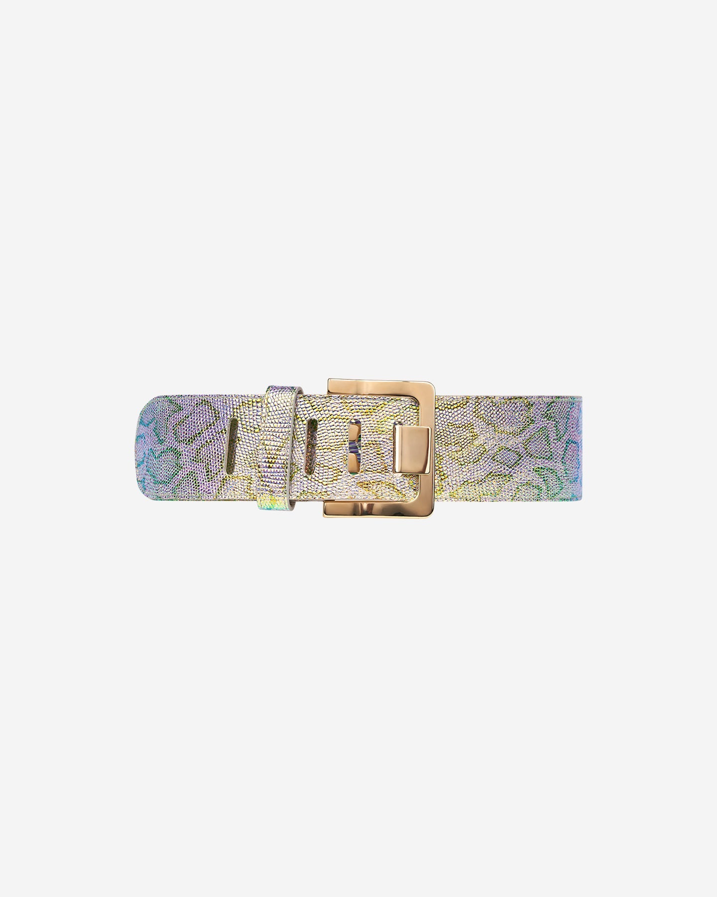 Ceinture Mylene - Python Bleu