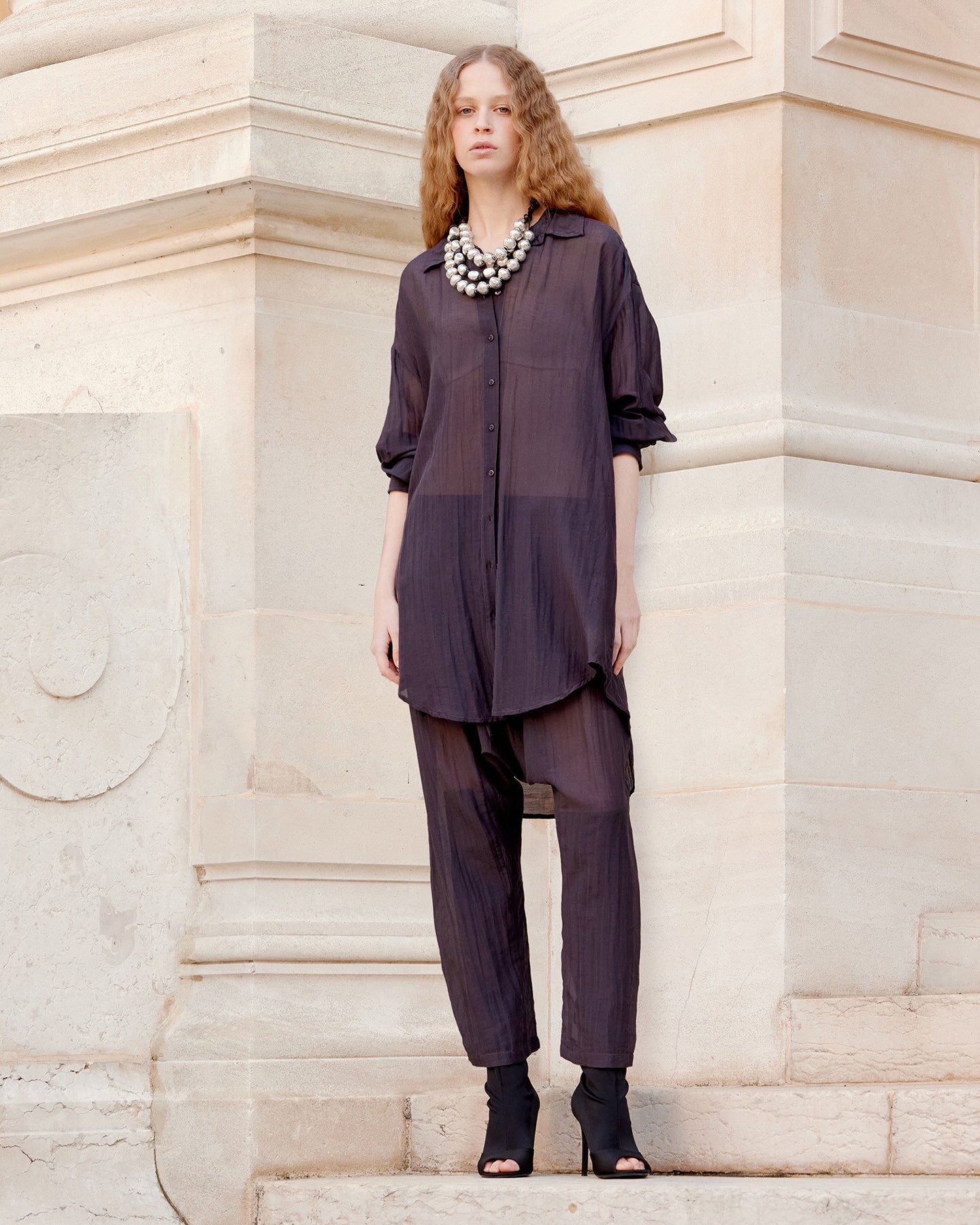 Chemise Lao - Gris