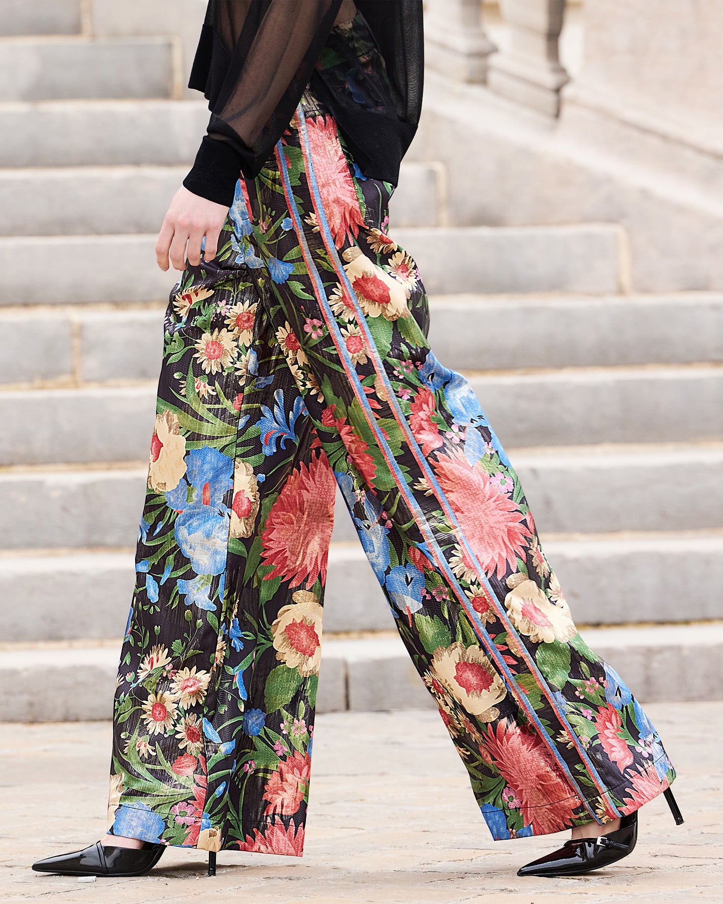 Pantalon Rosa - Fleurs