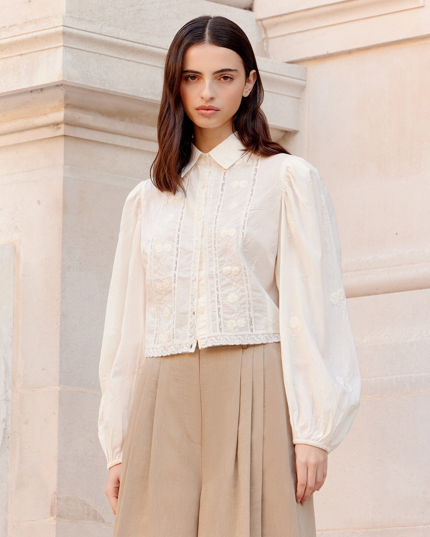Chemise Sauge - Ecru