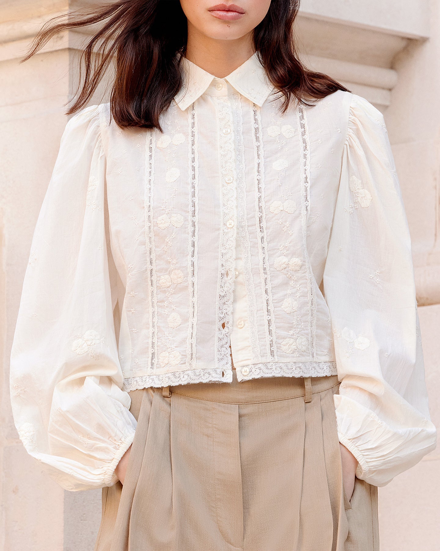 Chemise Sauge - Ecru