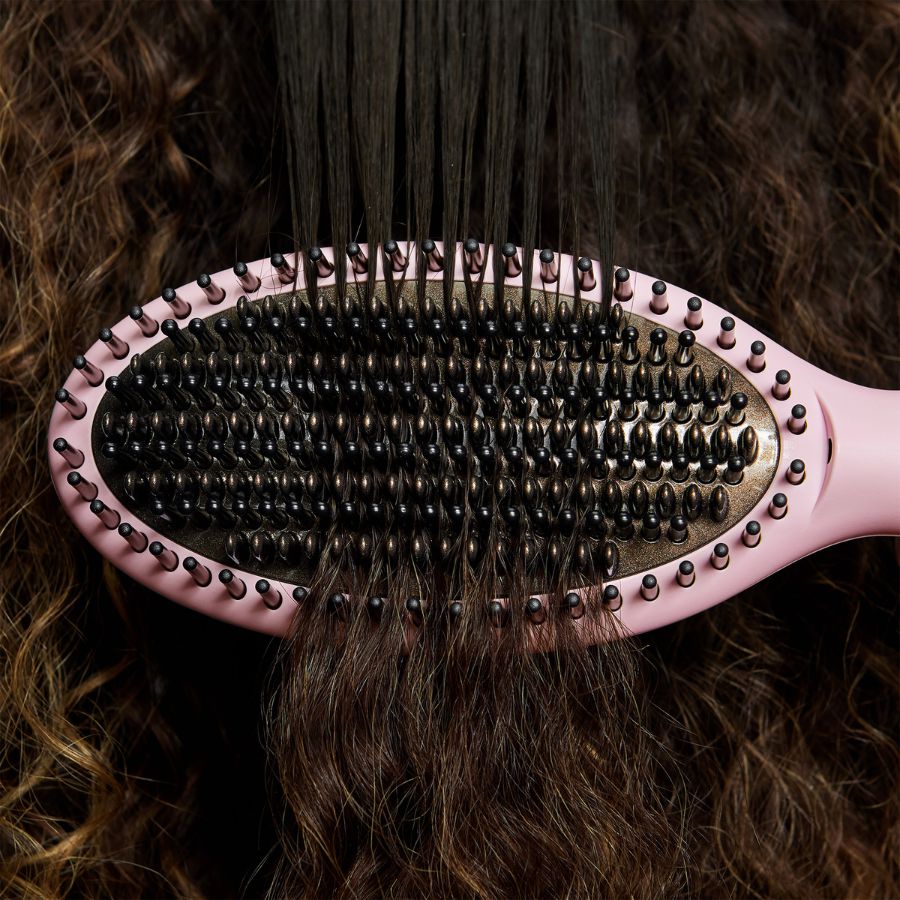 Brosse Lissante Ghd Glide Rose Et Sa Pochette