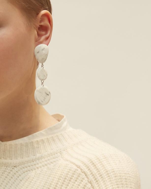 Boucle D'Oreille Bl0741 - White