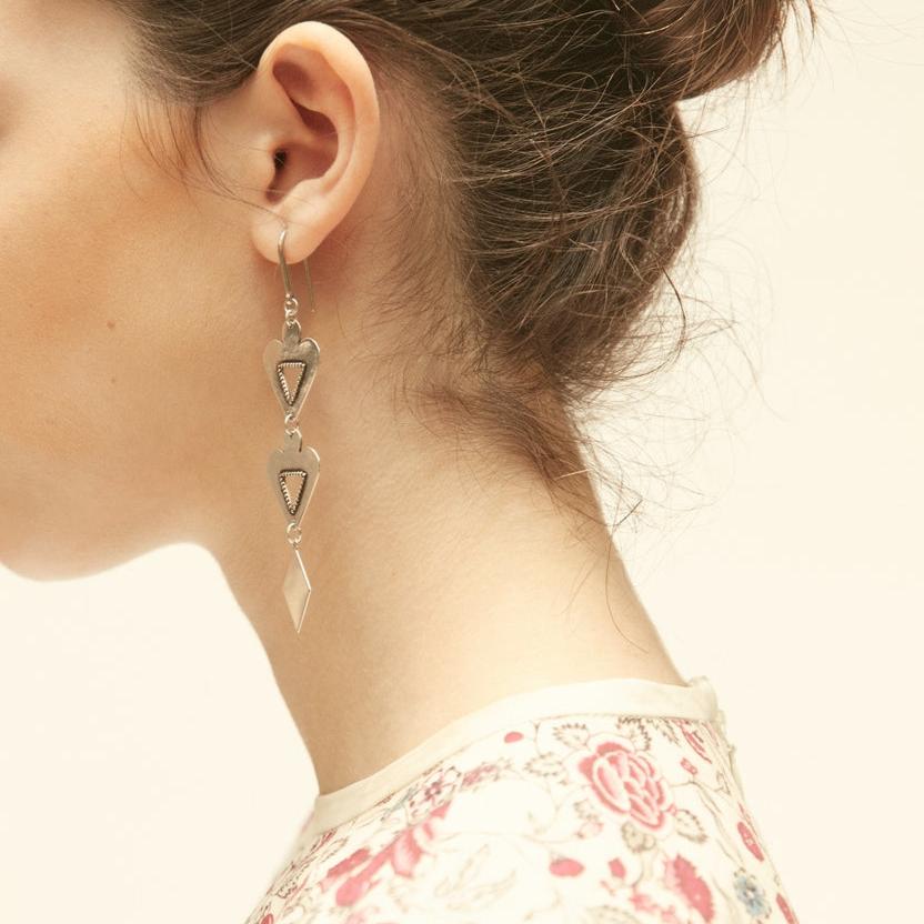 Boucle D'Oreille Bl1054 - Silver