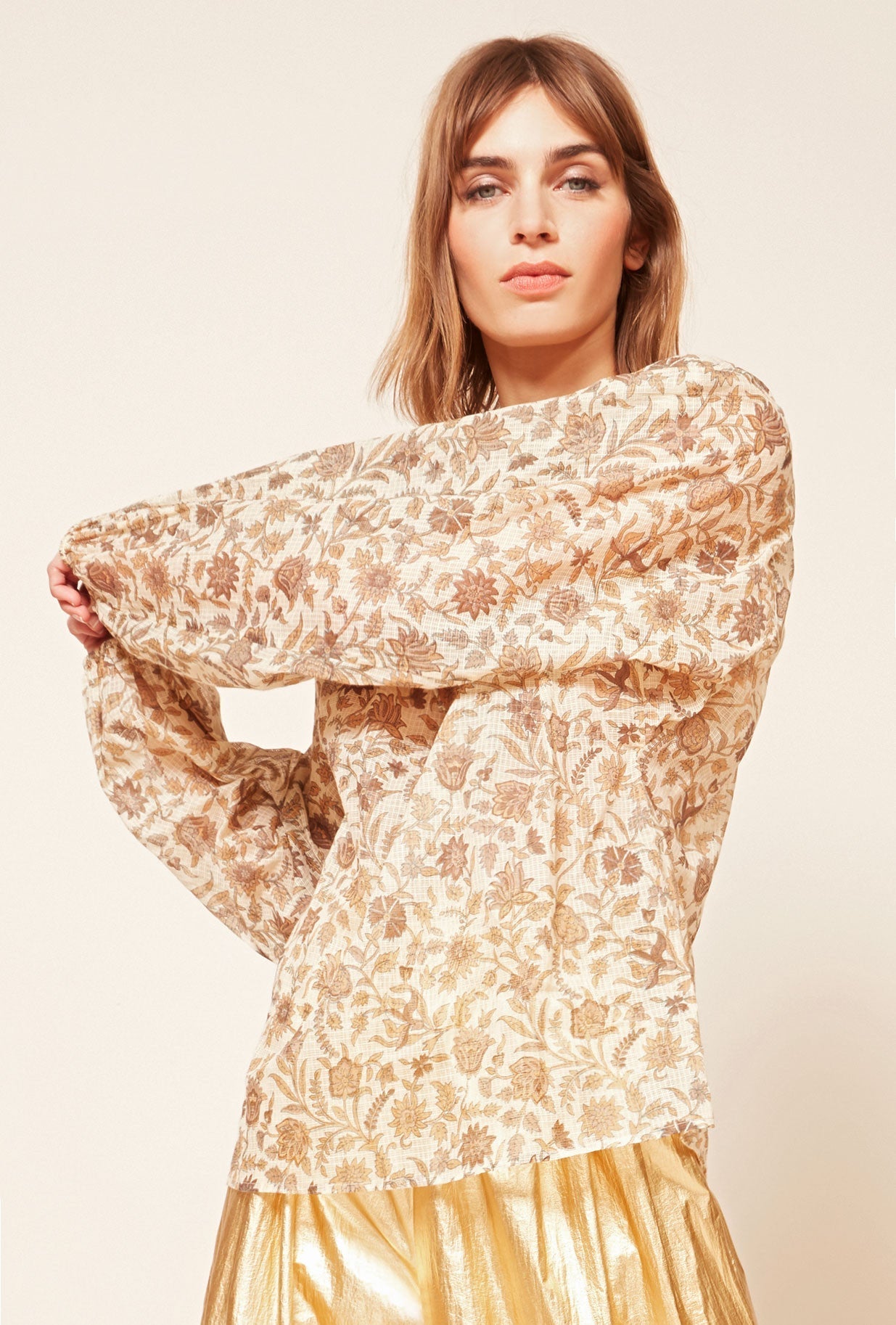 Blouse Coreo  Imprimé ocre | Mes Demoiselles Paris