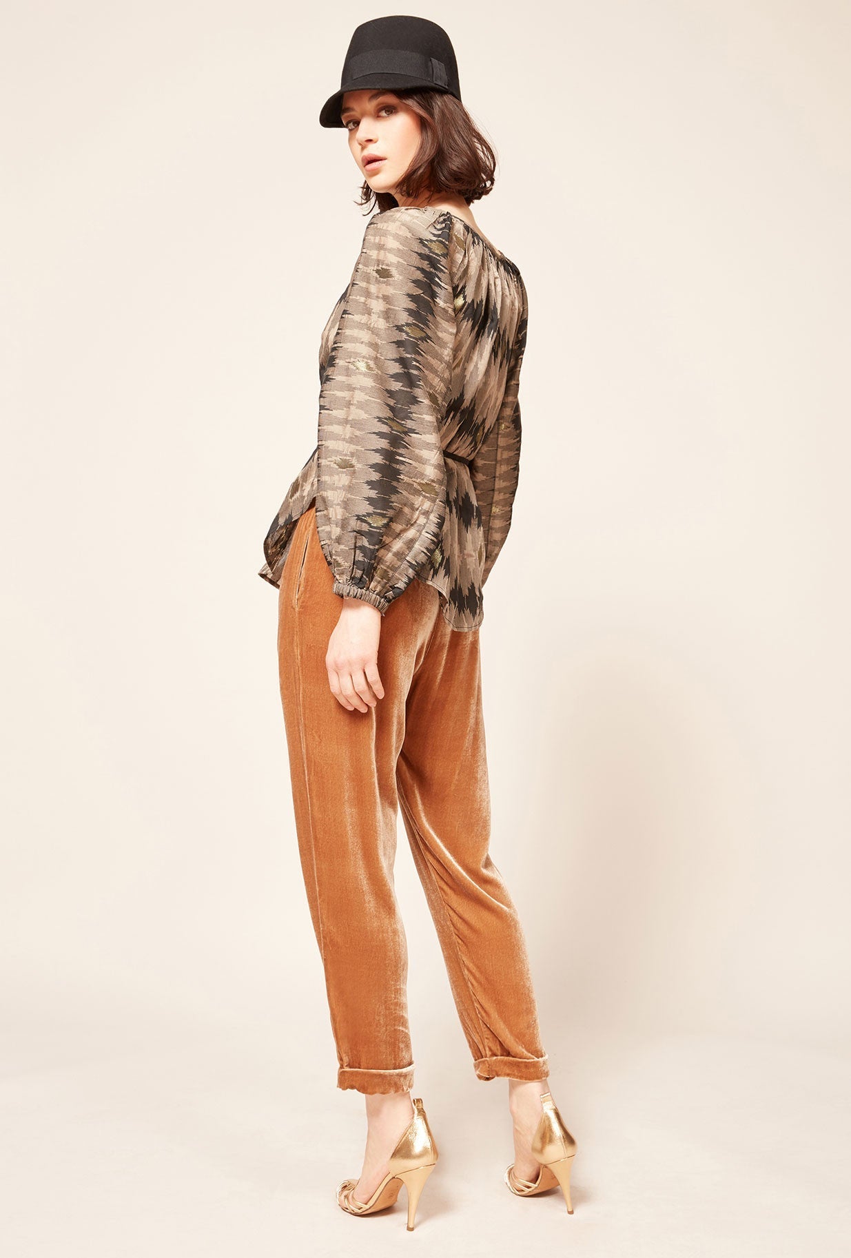Blouse Jember  Imprimé gris | Mes Demoiselles Paris