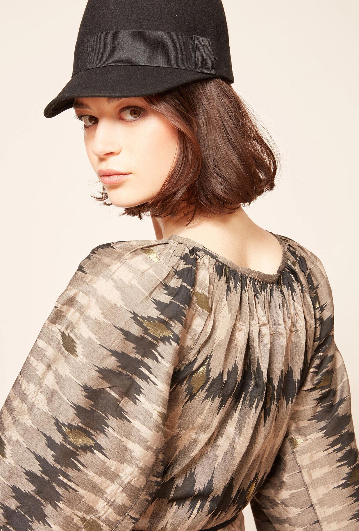 Blouse Jember  Imprimé gris | Mes Demoiselles Paris