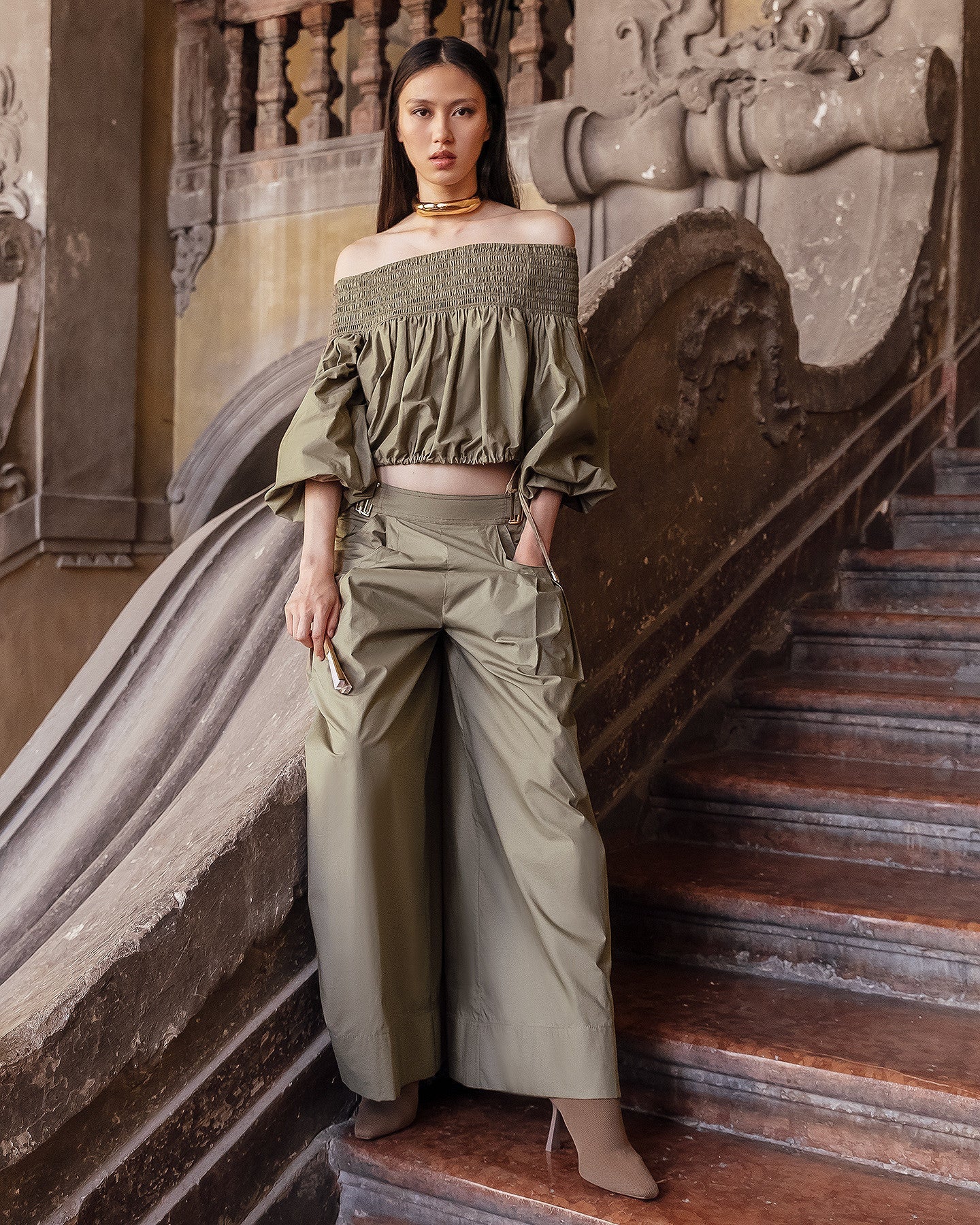 Blouse Pyrite  Kaki | Mes Demoiselles Paris