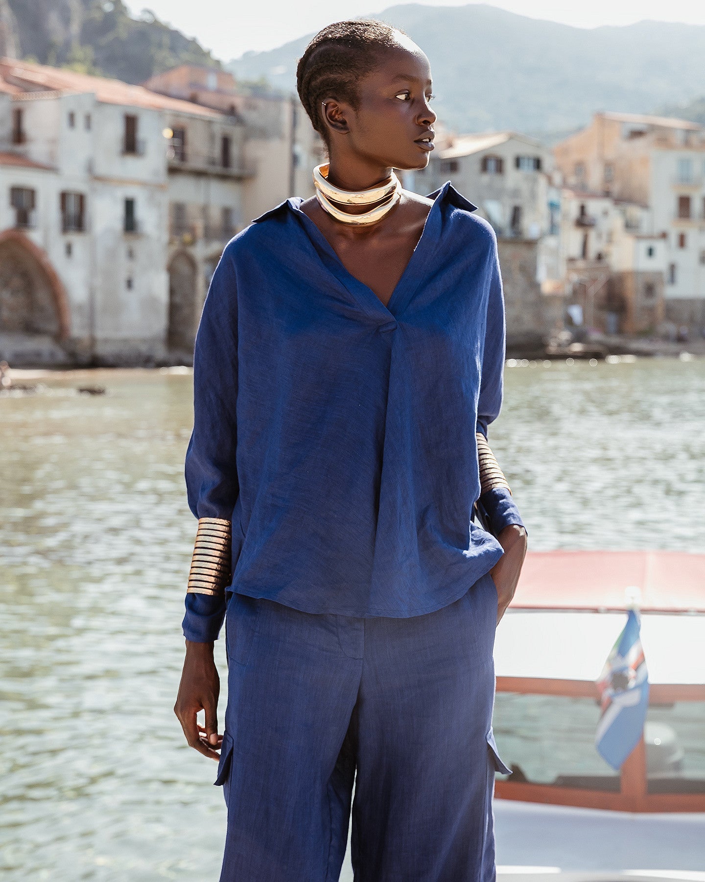 Chemise Cicco  Bleu klein | Mes Demoiselles Paris