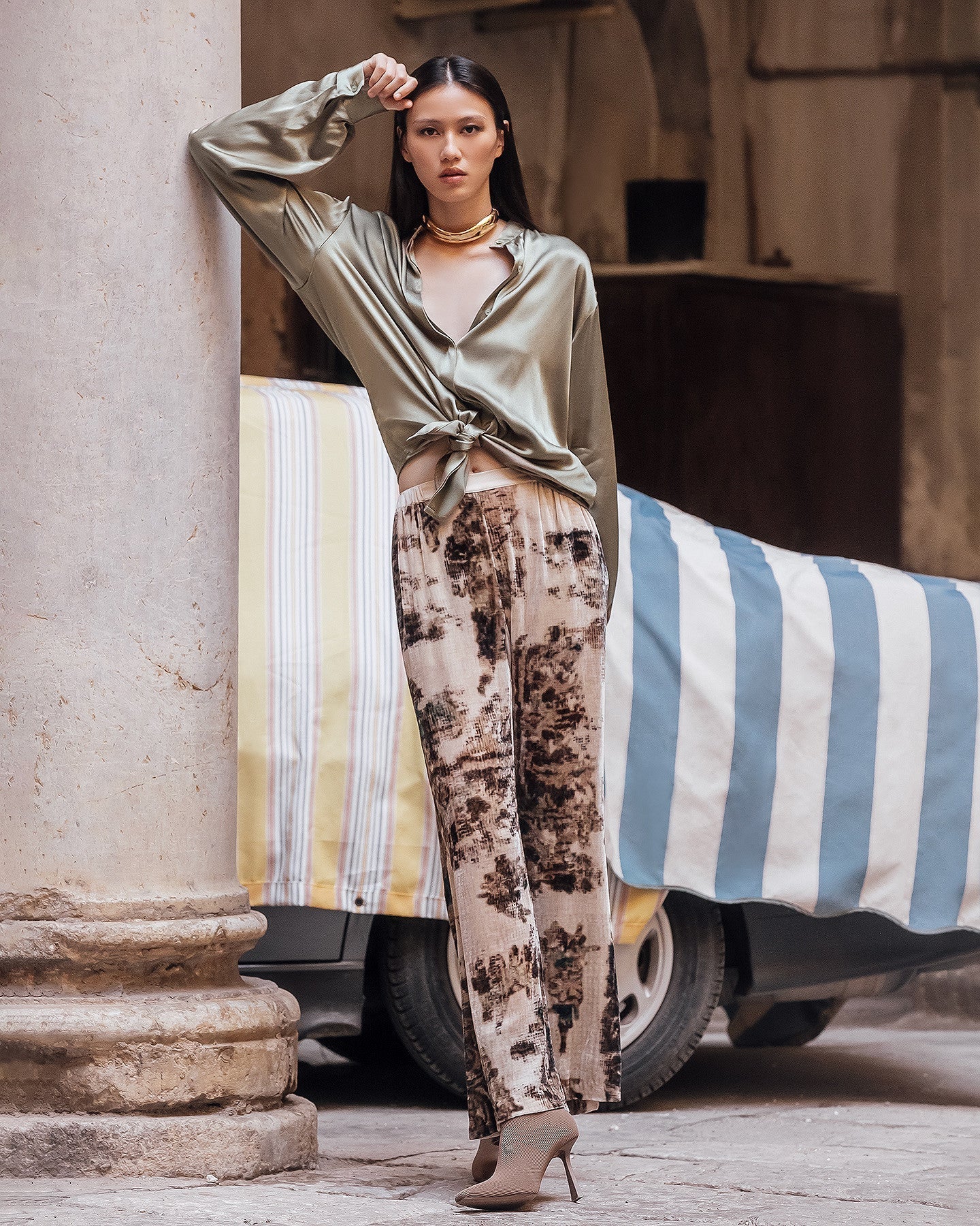 Chemise Siwa  Kaki | Mes Demoiselles Paris