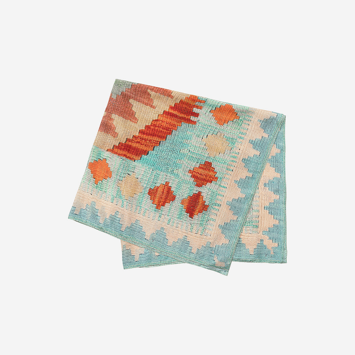 Écharpe Topaze  Bleu / Orange | Mes Demoiselles Paris