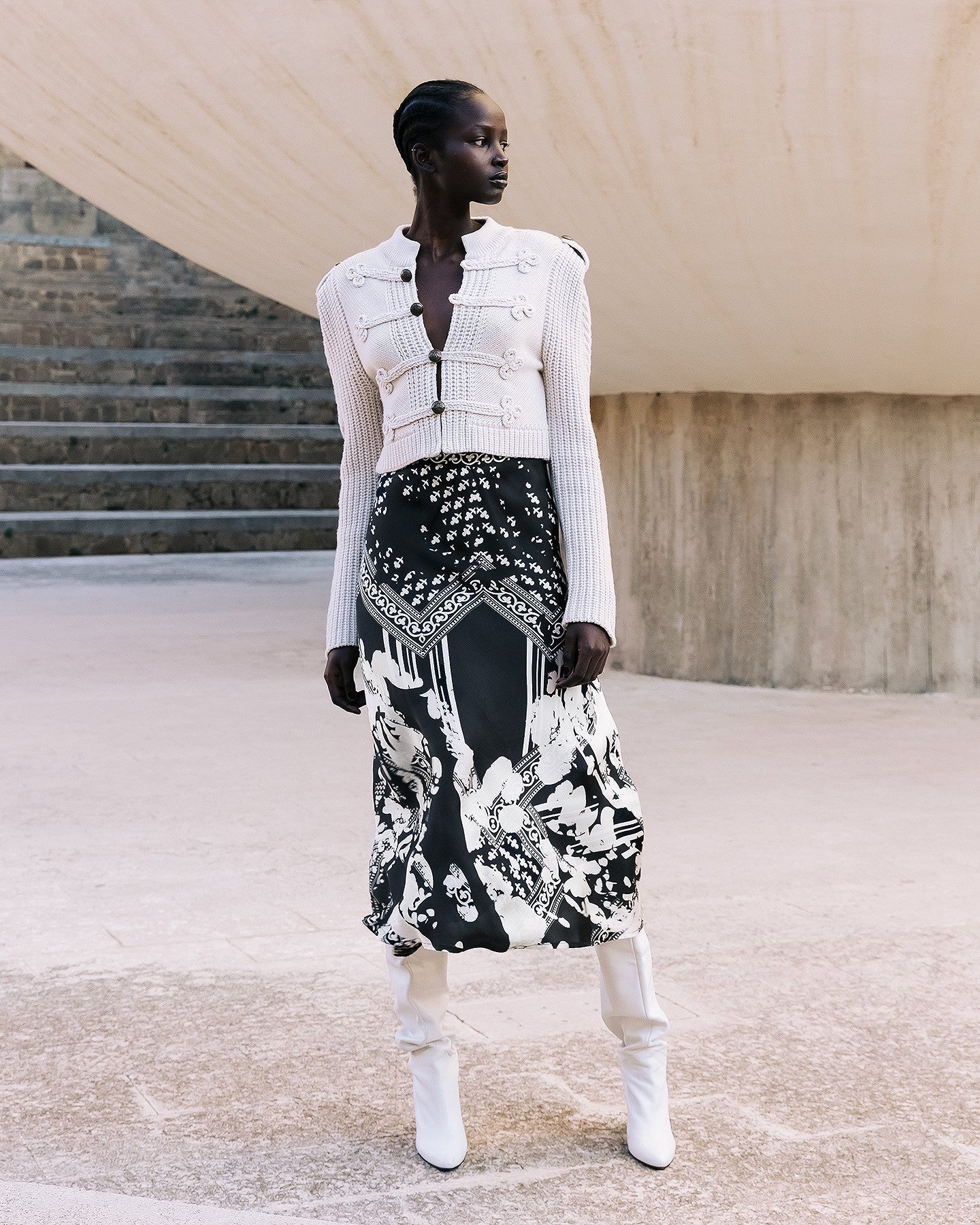 Jupe Wada  Noir / Blanc | Mes Demoiselles Paris