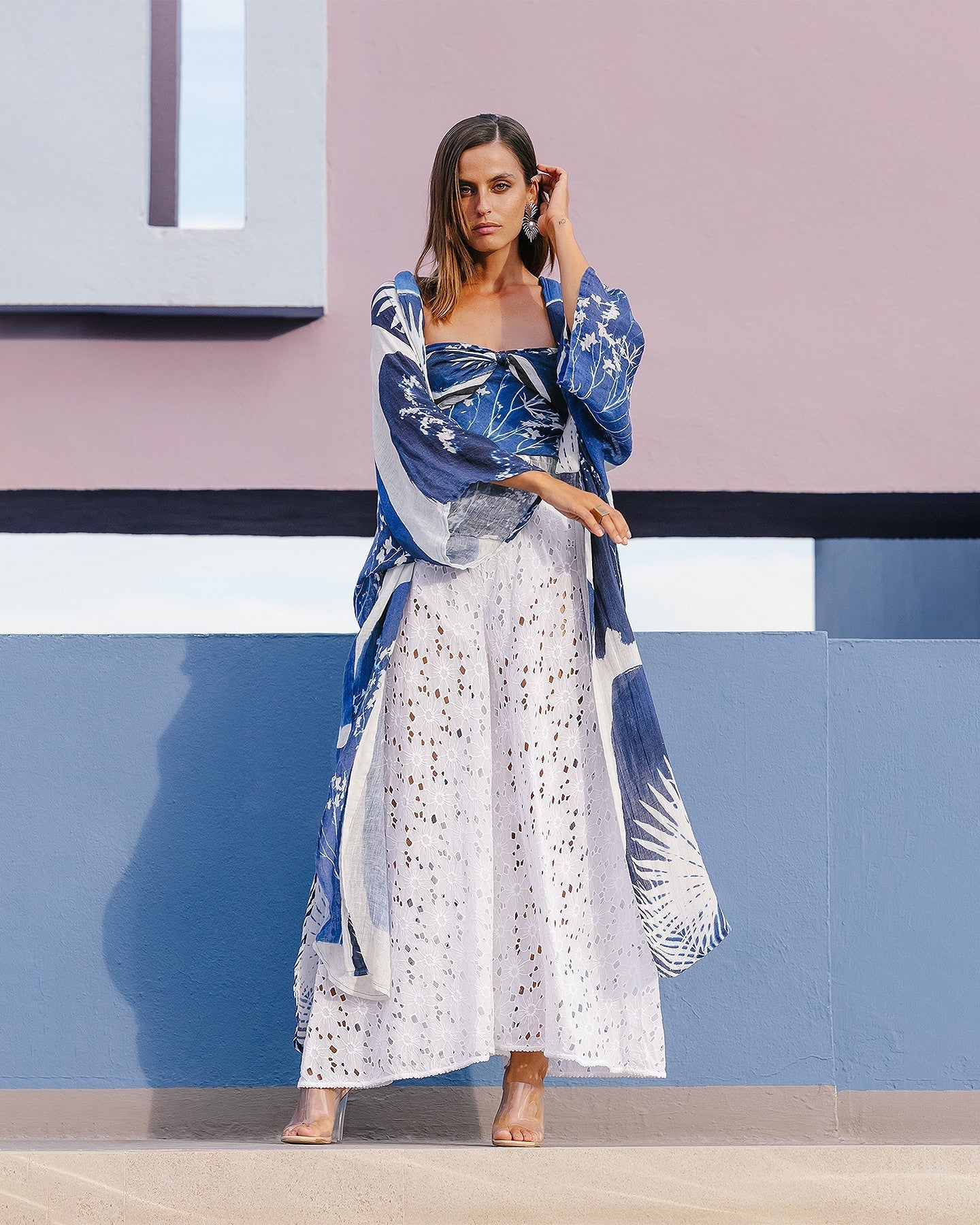 Kimono Cutilisci  Bleu | Mes Demoiselles Paris