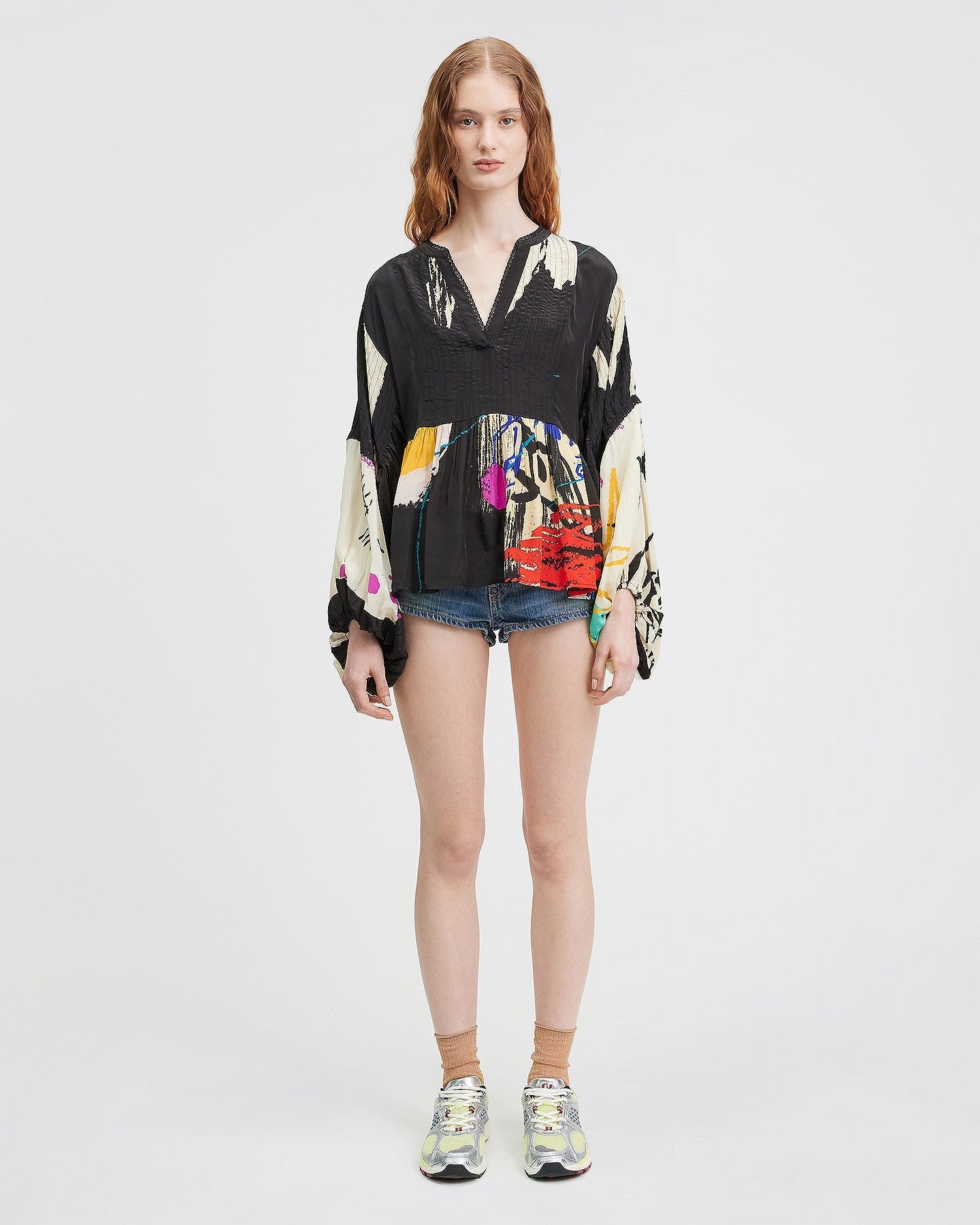 LA BLOUSE MASQUIAT MULTICOLORE | MES DEMOISELLES PARIS