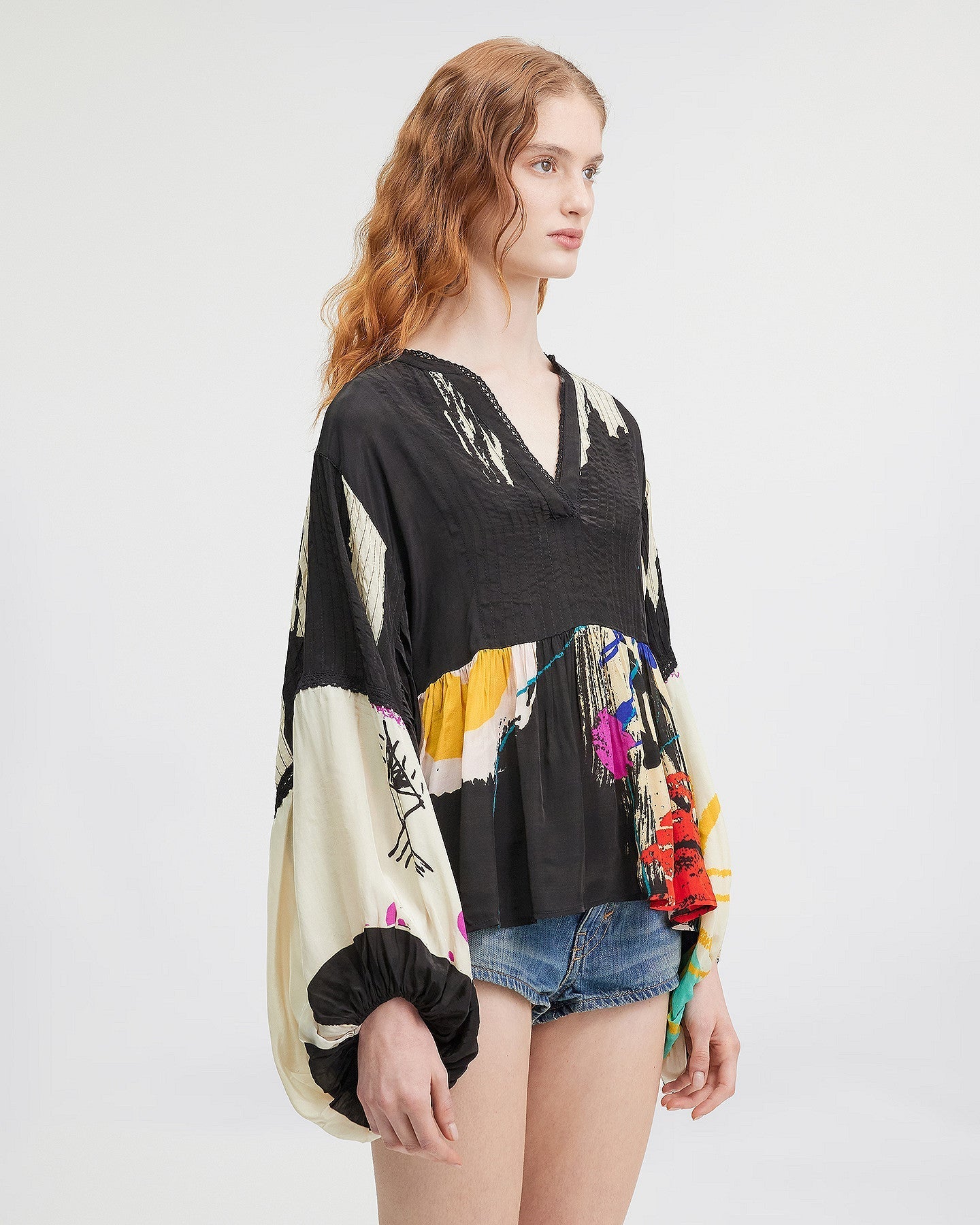 LA BLOUSE MASQUIAT MULTICOLORE | MES DEMOISELLES PARIS