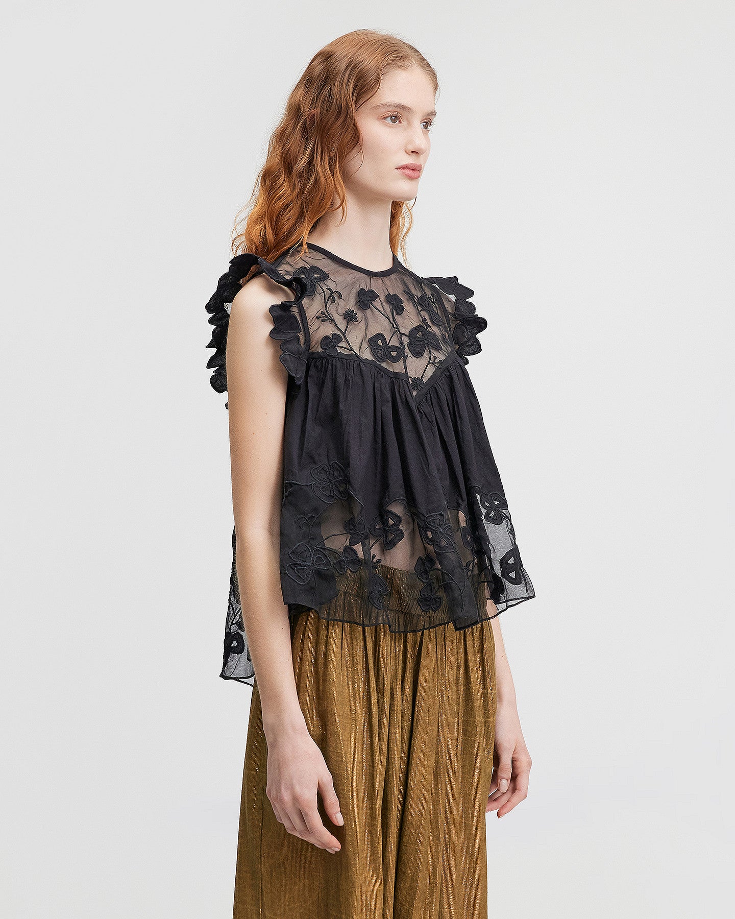 LA BLOUSE PEPTA NOIR  | MES DEMOISELLES PARIS