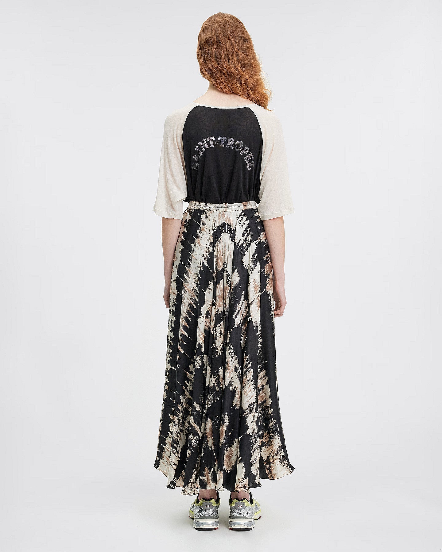 LA JUPE FRIM NOIR BEIGE | MES DEMOISELLES PARIS