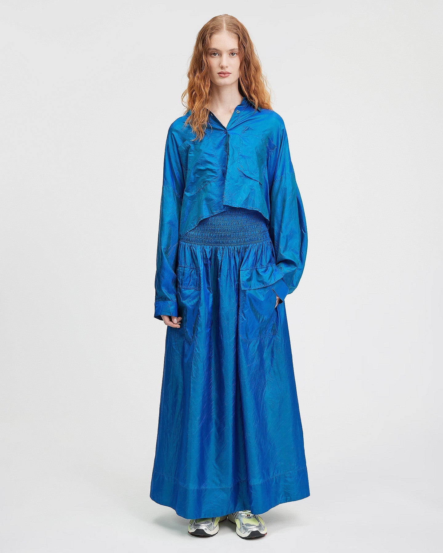 LA JUPE SALVIA BLEU | MES DEMOISELLES PARIS