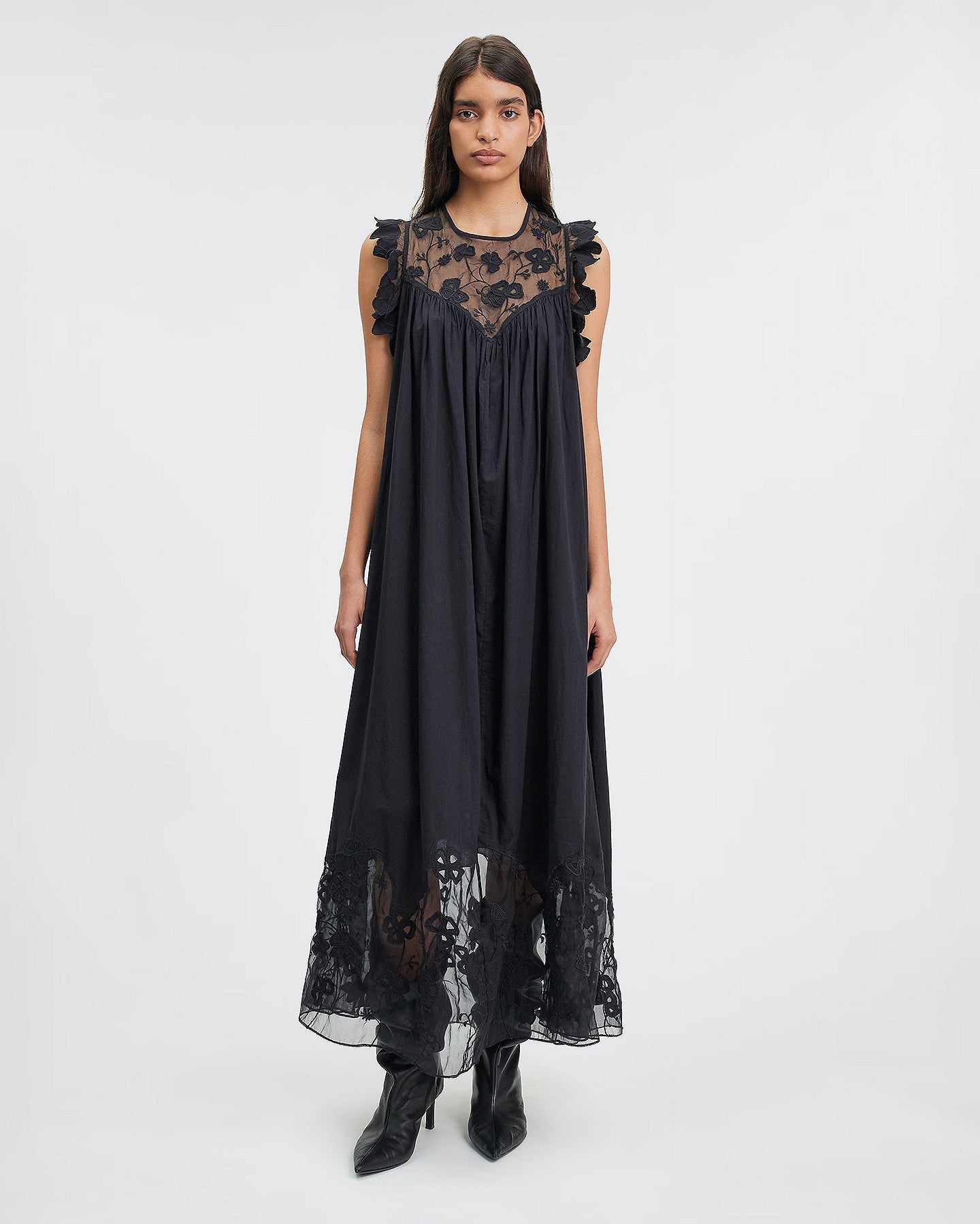 LA ROBE PERONE NOIR  | MES DEMOISELLES PARIS
