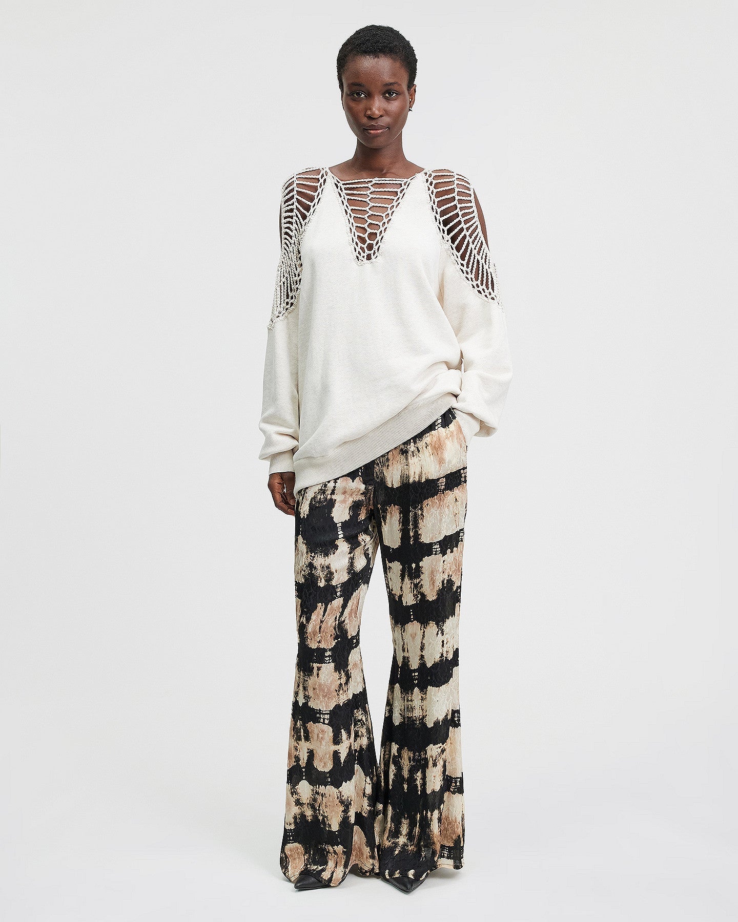 LE PANTALON FURIL NOIR BEIGE | MES DEMOISELLES PARIS