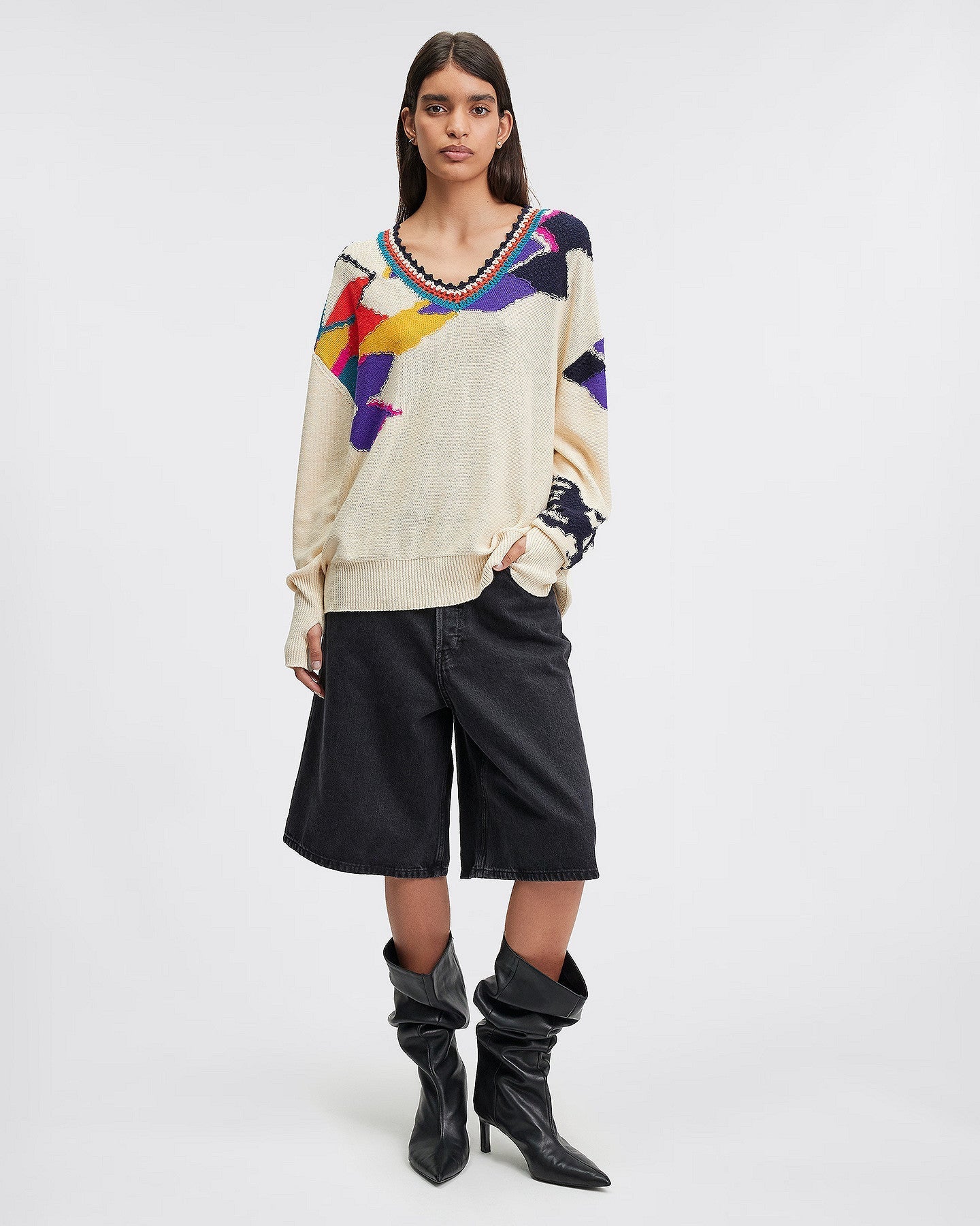 LE SWEATER ATLEY MULTICOLORE | MES DEMOISELLES PARIS