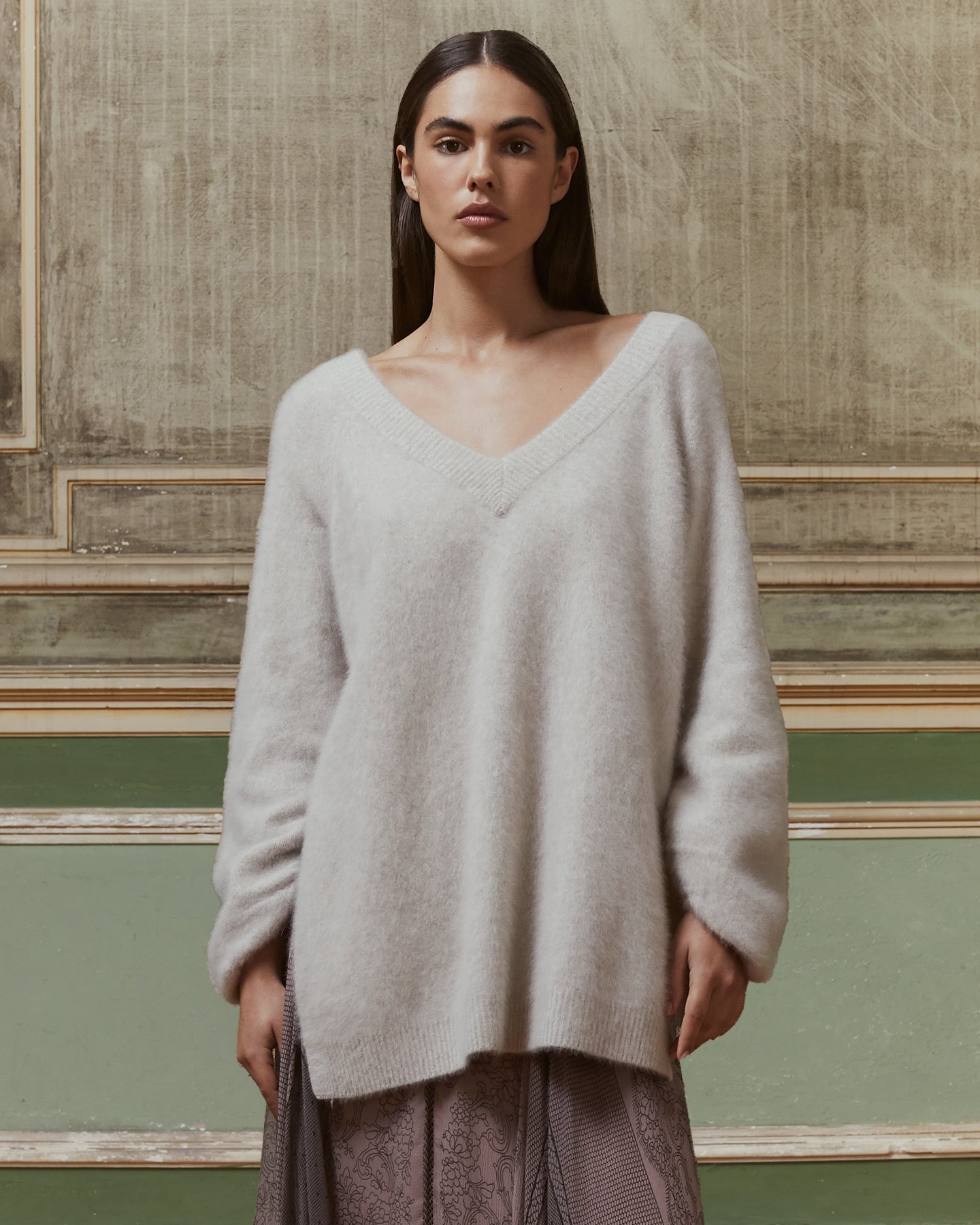 Pull En Maille Polat - Porcelaine