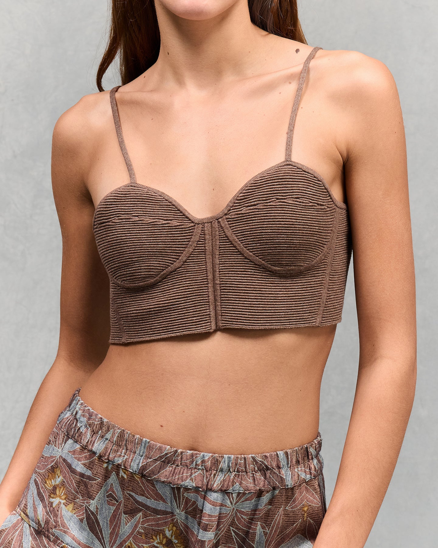 Haut En Tricoté Blond - Taupe