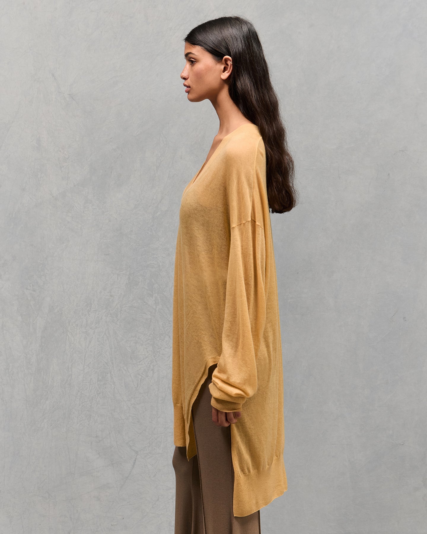 Tunique En Tricoté Smudge - Jaune
