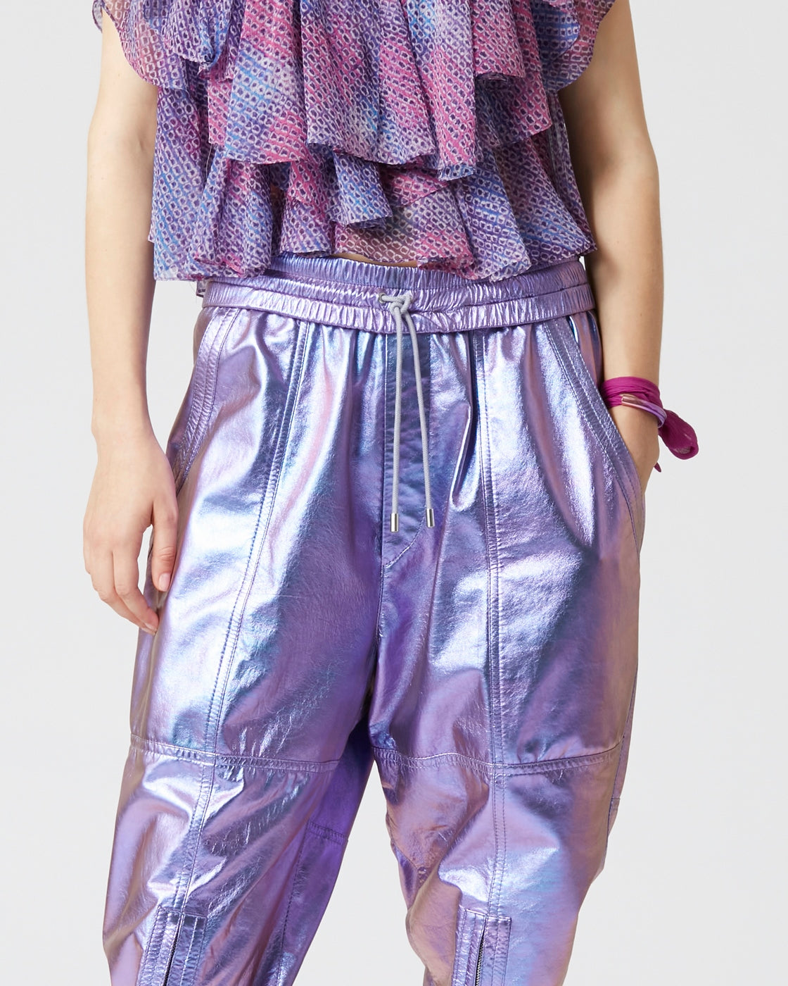Pantalon Anialore - Metalic Lilac