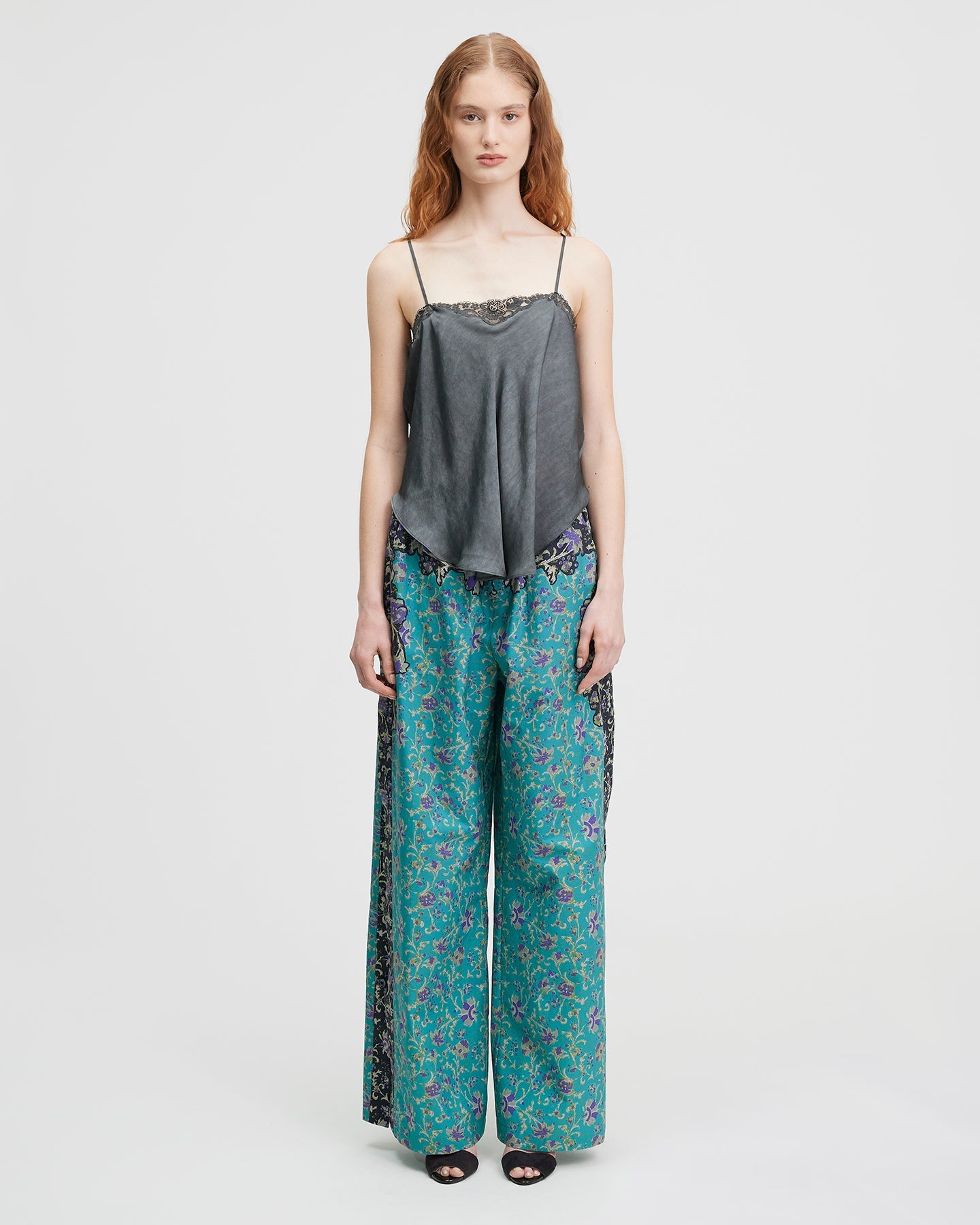 Pantalon Papili - Turquoise/Noir