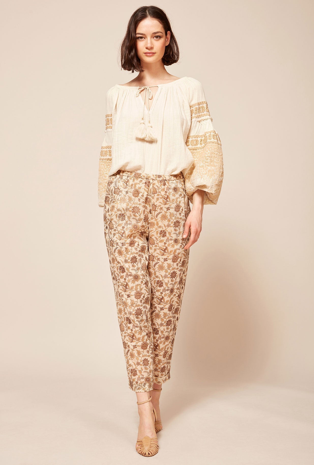 Pantalon Calune  Imprimé ocre | Mes Demoiselles Paris
