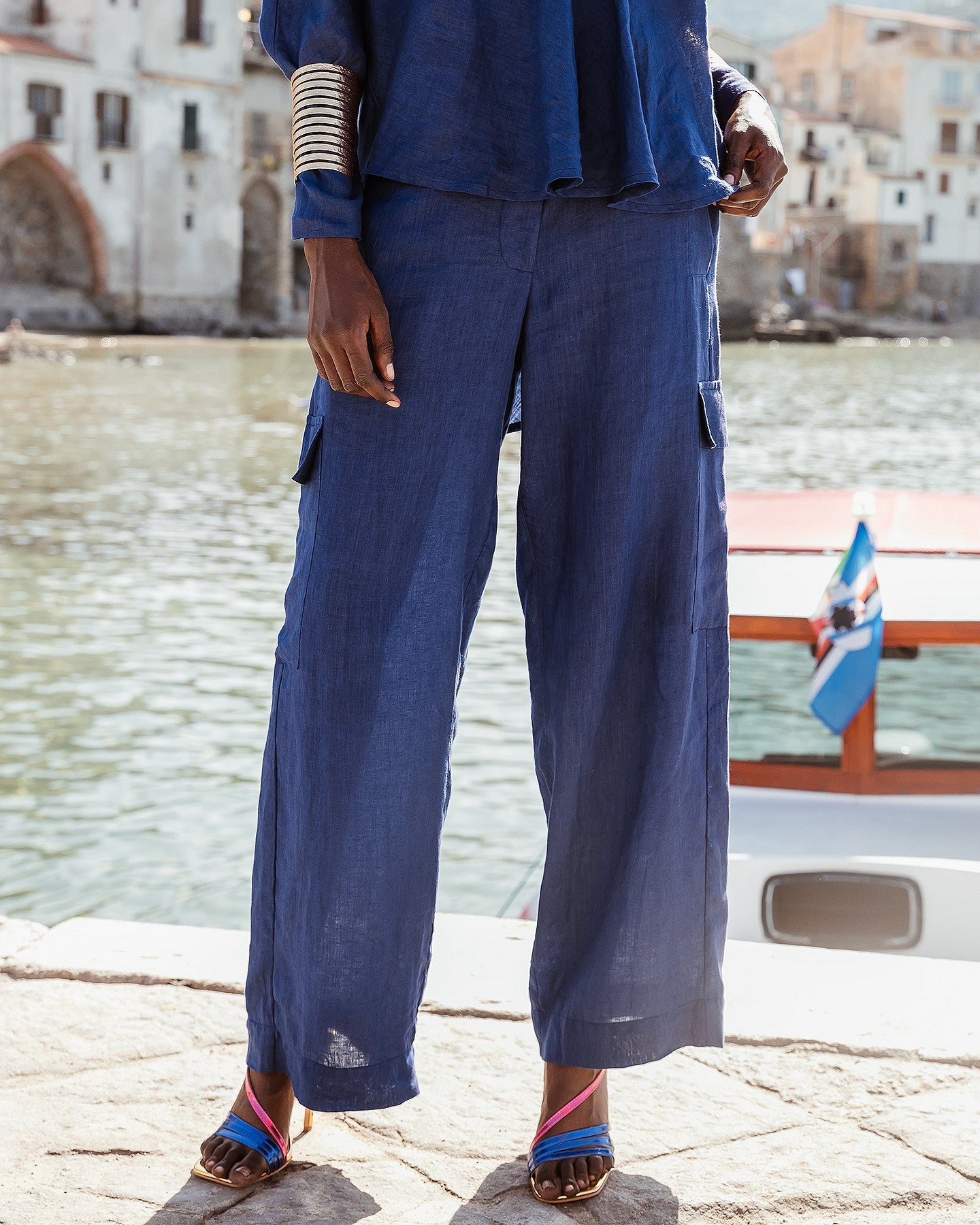 Pantalon Cyr  Bleu klein | Mes Demoiselles Paris