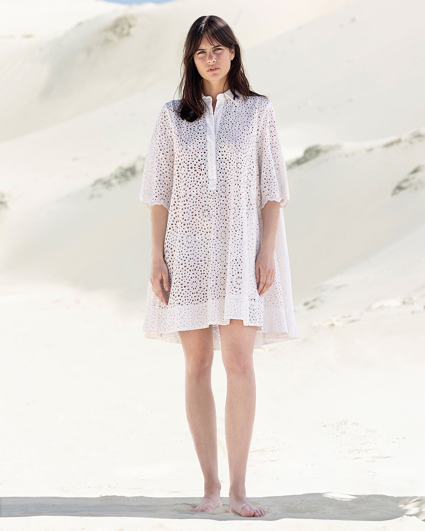 Robe Rose - Blanc
