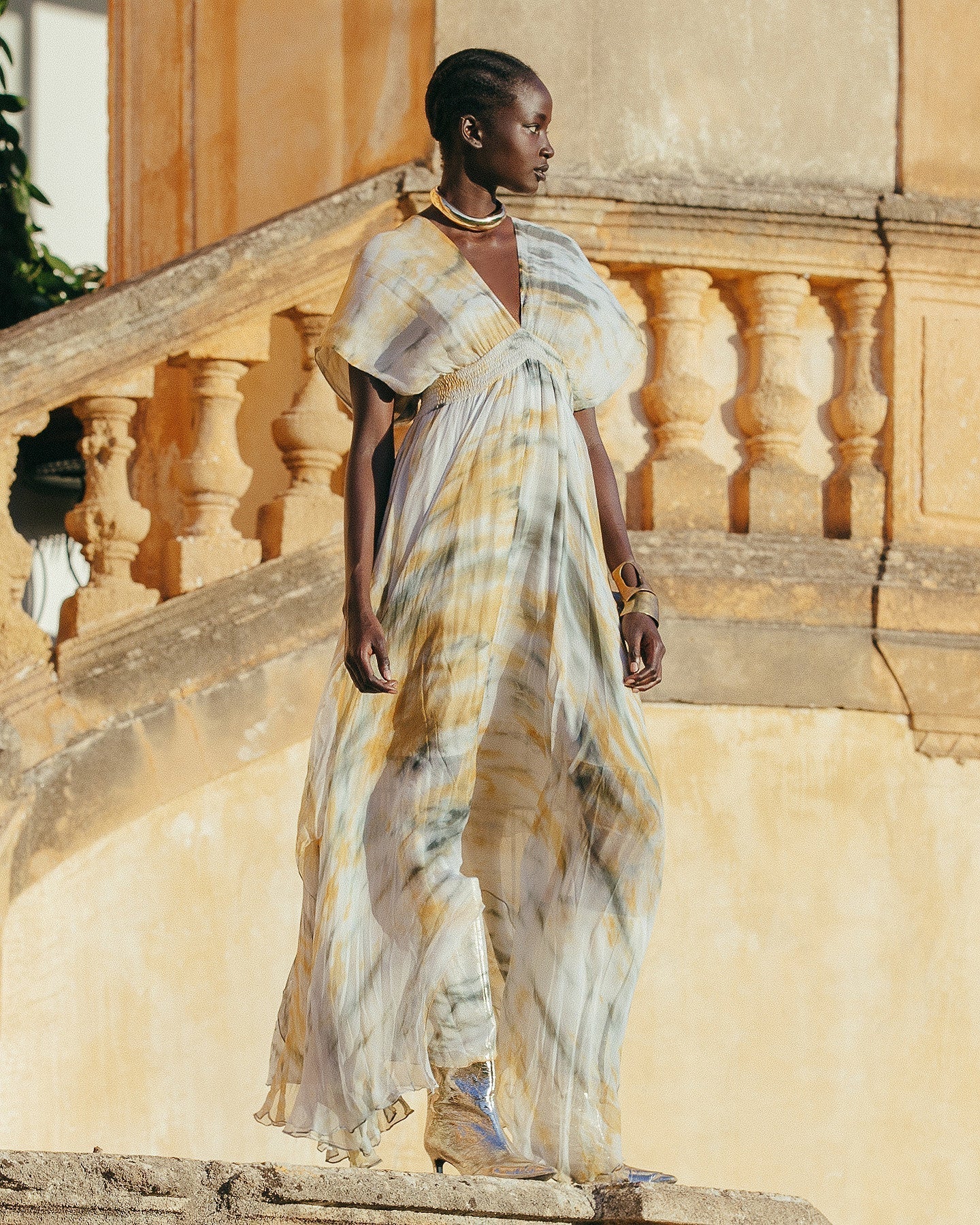 Robe Ines  Kaki / Ocre | Mes Demoiselles Paris