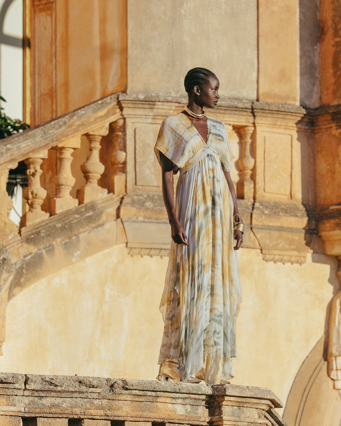 Robe Ines  Kaki / Ocre | Mes Demoiselles Paris
