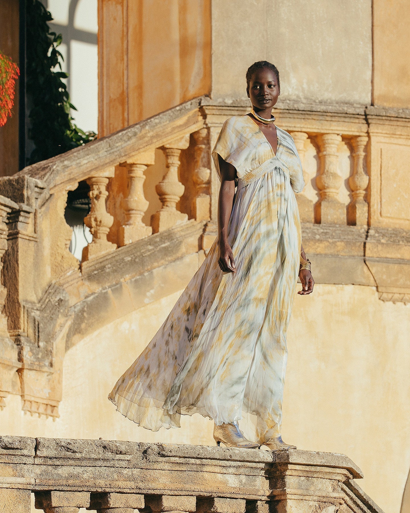 Robe Ines  Kaki / Ocre | Mes Demoiselles Paris