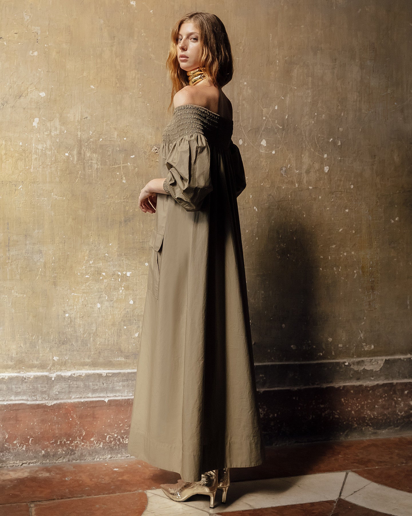Robe Parimar  Kaki | Mes Demoiselles Paris
