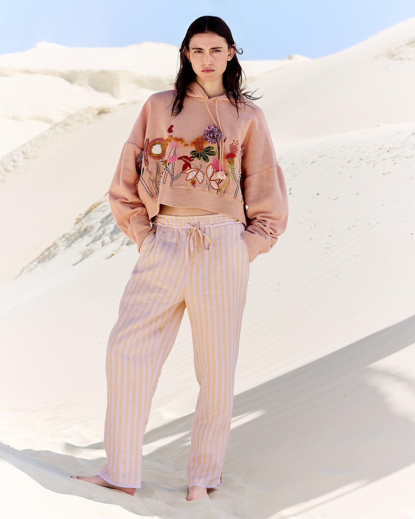 Pantalon Sage - Rayures