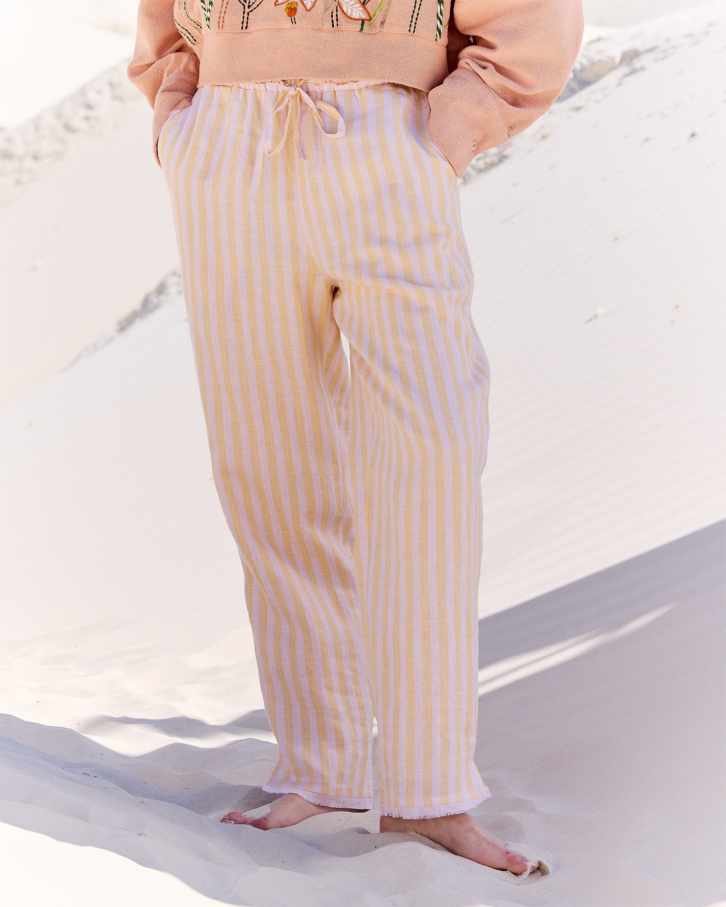 Pantalon Sage - Rayures